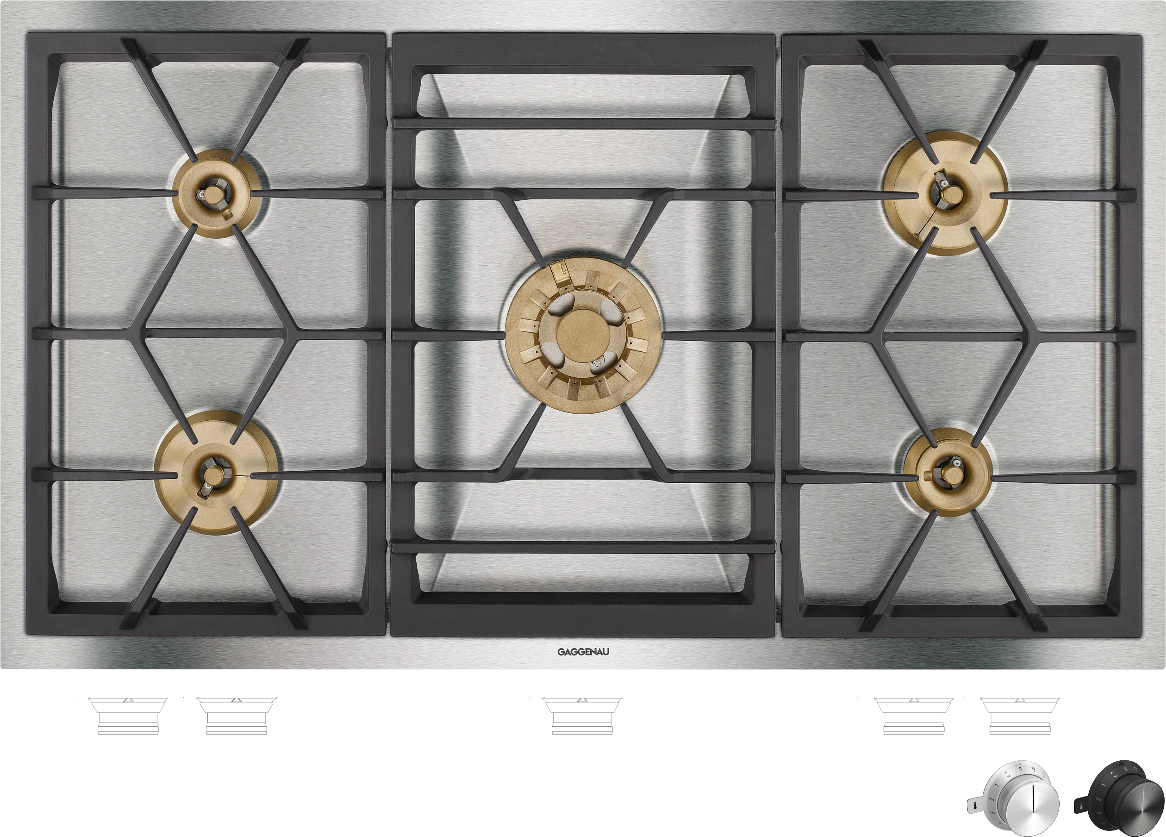 400 series Vario gas cooktop 90 cm Natural gas 10 mbar 