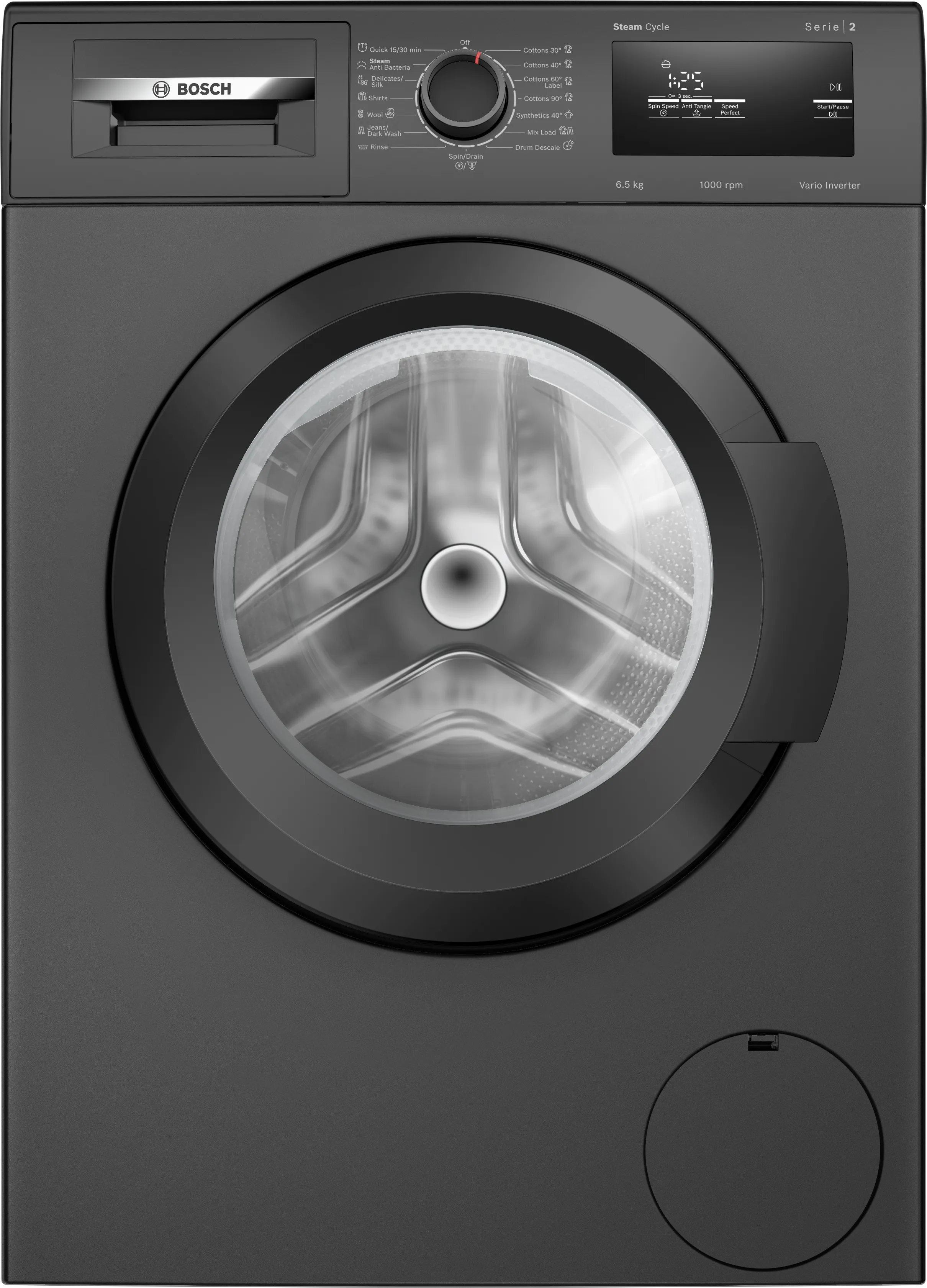Series 2 washing machine, front loader 6.5 kg 1000 rpm