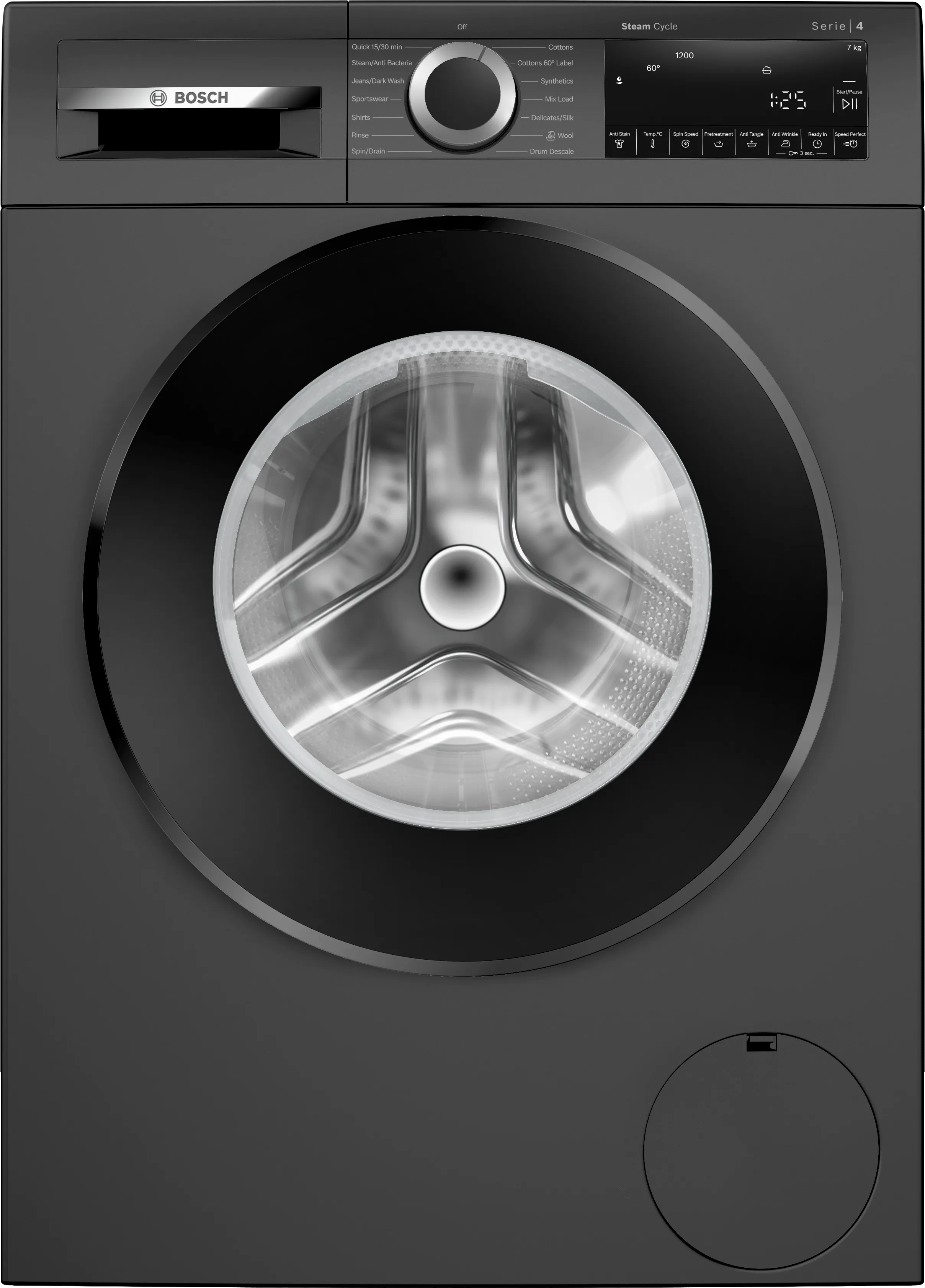 Series 4 washing machine, front loader 7 kg 1200 rpm