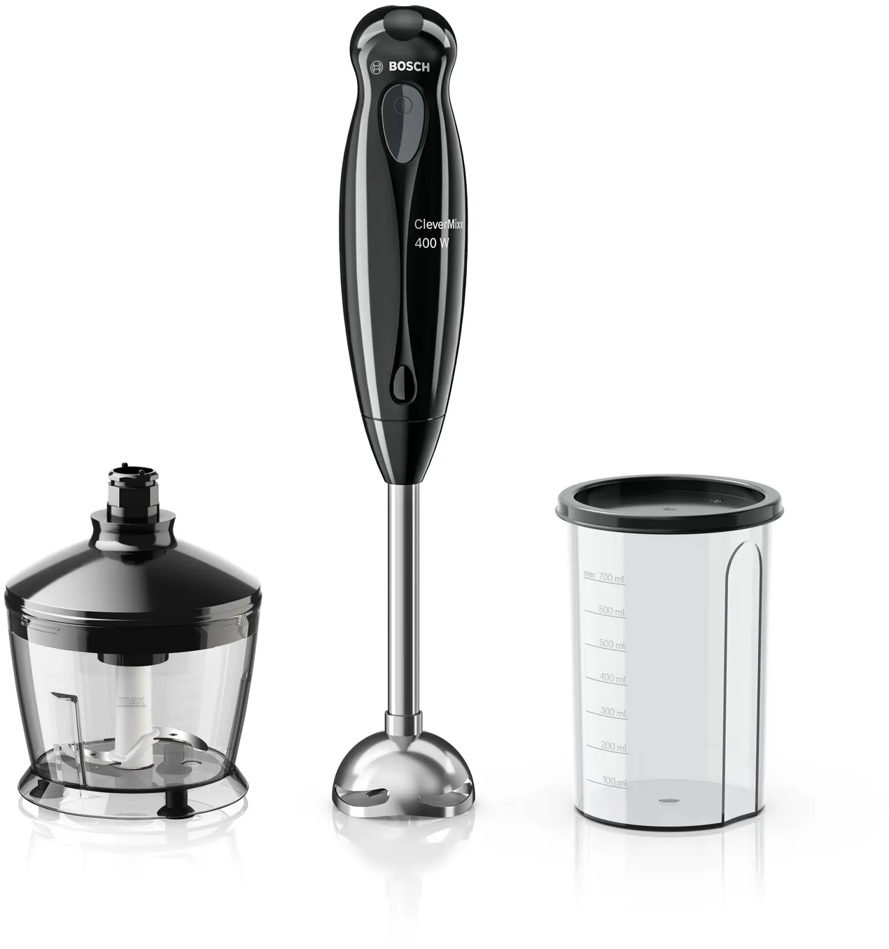 Hand blender CleverMixx 400 W Black, grey