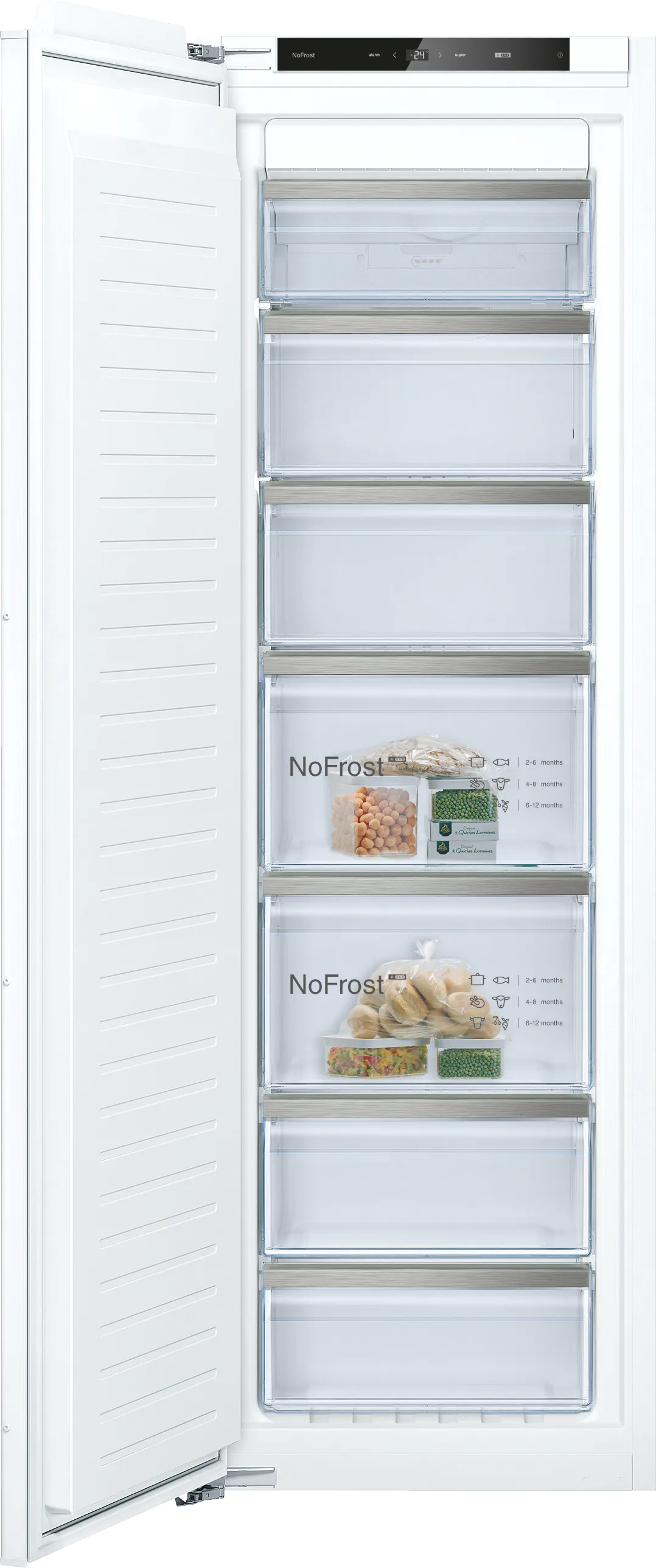 N 50 Built-in freezer 177.2 x 55.8 cm flat hinge 