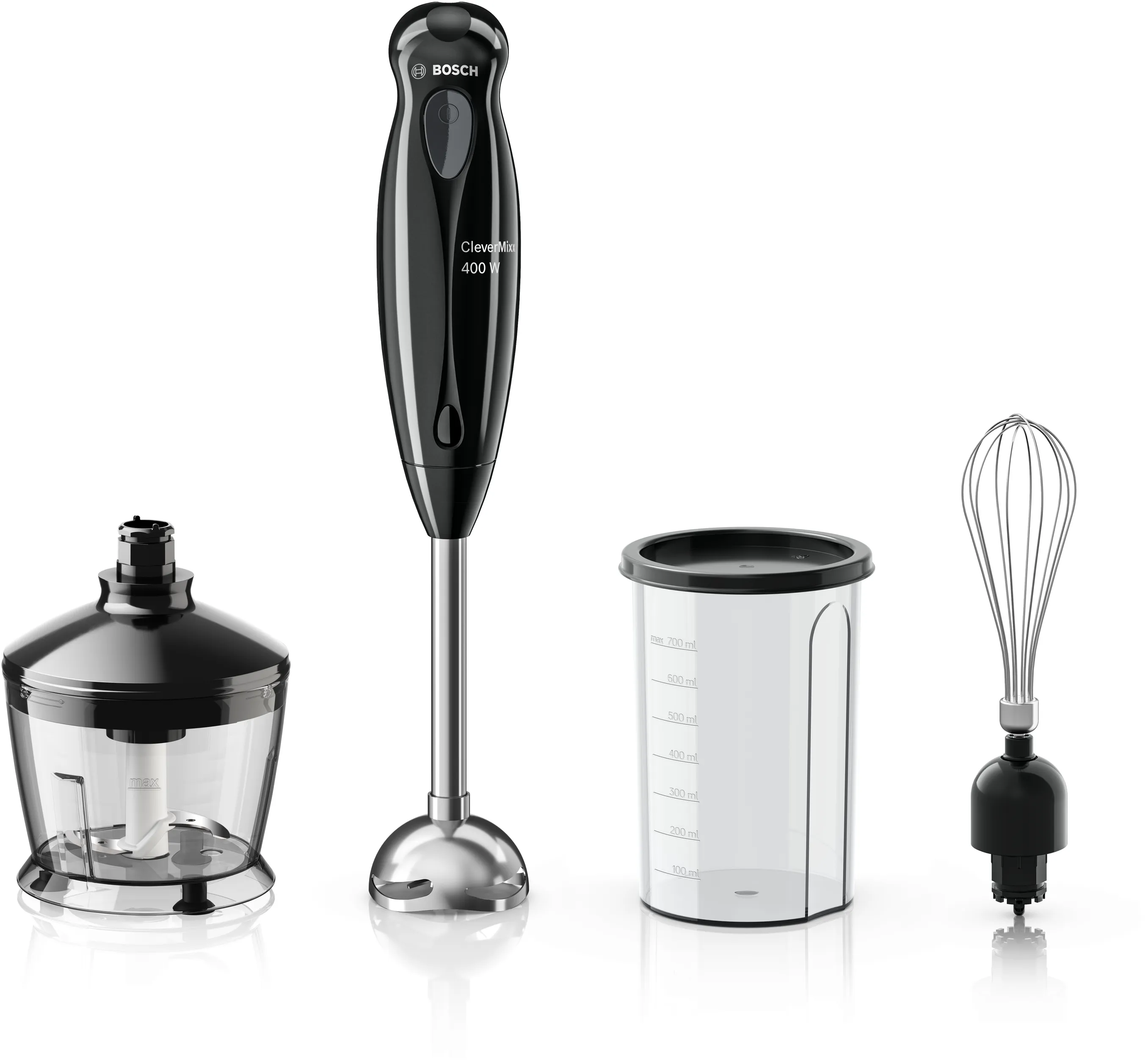 Hand blender CleverMixx 400 W Black, grey