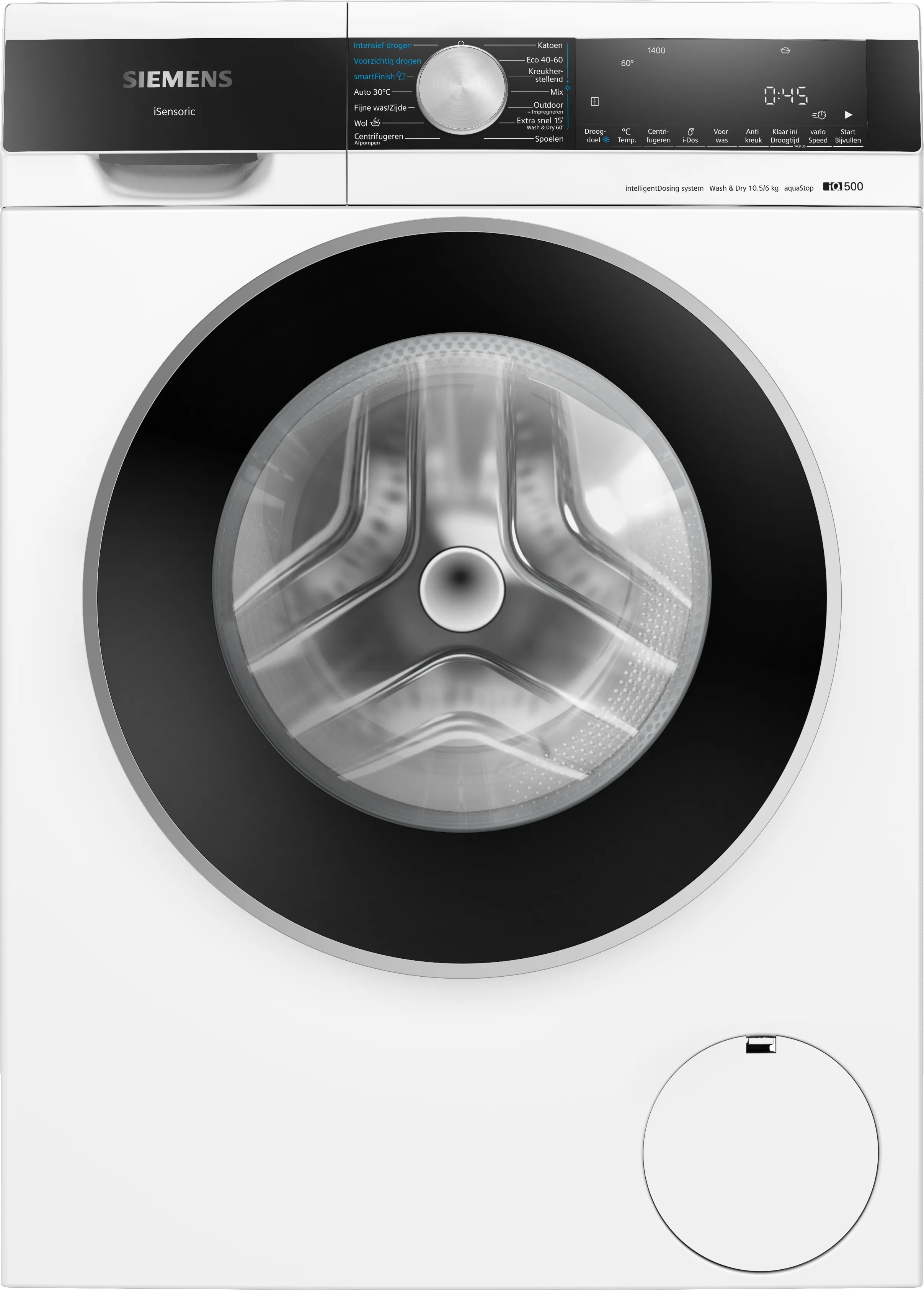 iQ500 Was-droogcombinatie 10.5/6 kg 1400 rpm, Wit