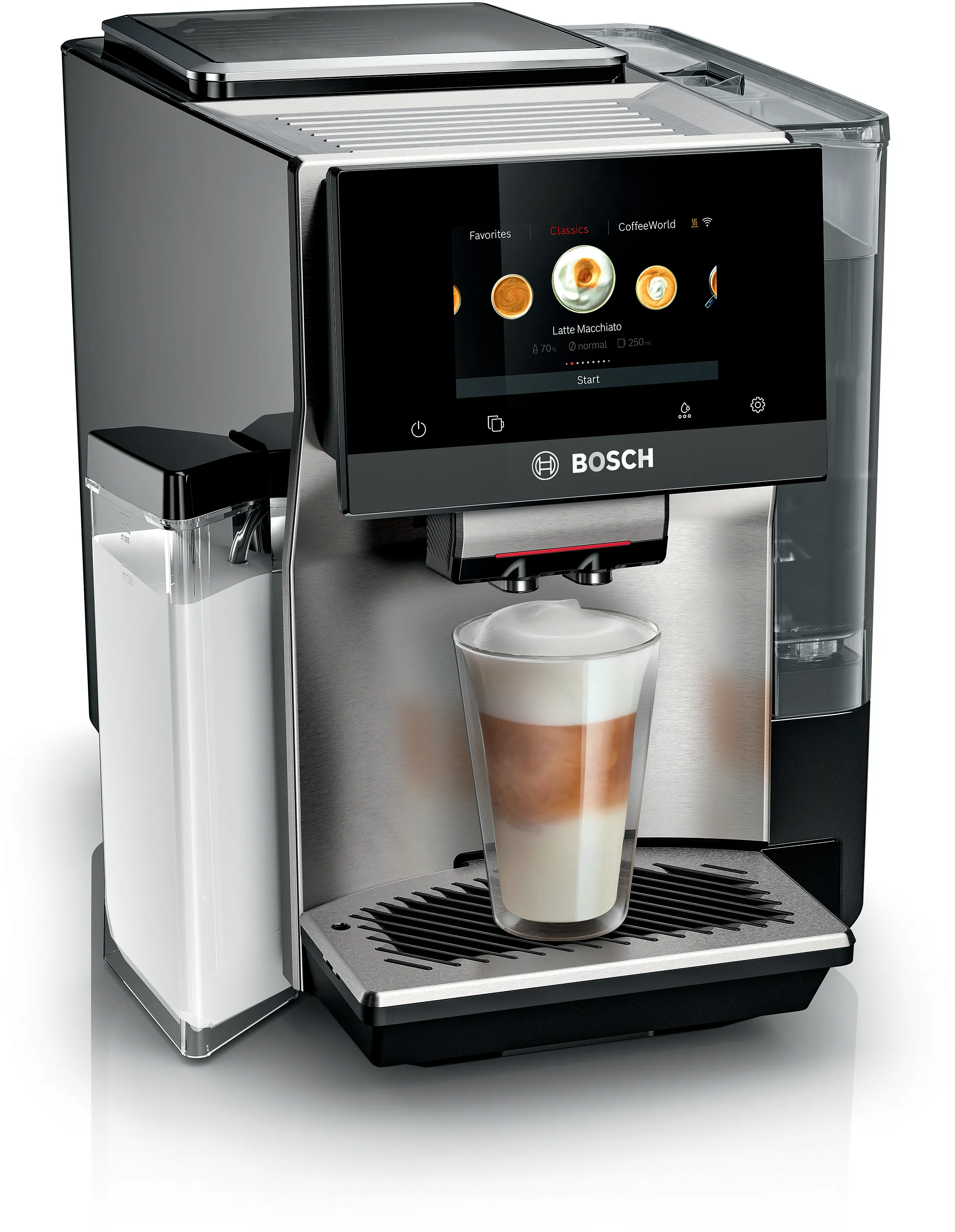 Fully Automatic Espresso Machine VeroCafe Stainless Steel, Removable Water Tank 