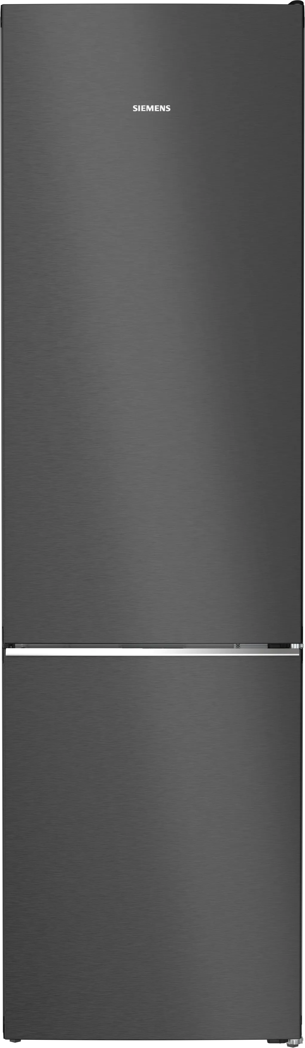 iQ700 free-standing fridge-freezer with freezer at bottom, glass door 203 x 60 cm Black 