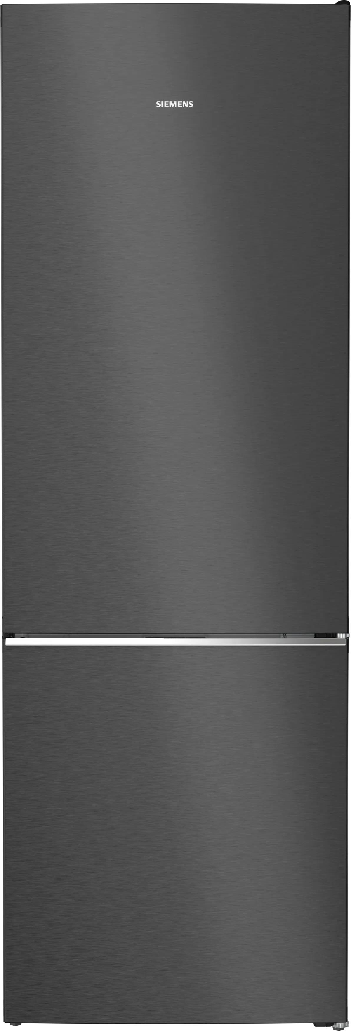 iQ700 free-standing fridge-freezer with freezer at bottom, glass door 203 x 70 cm Black 