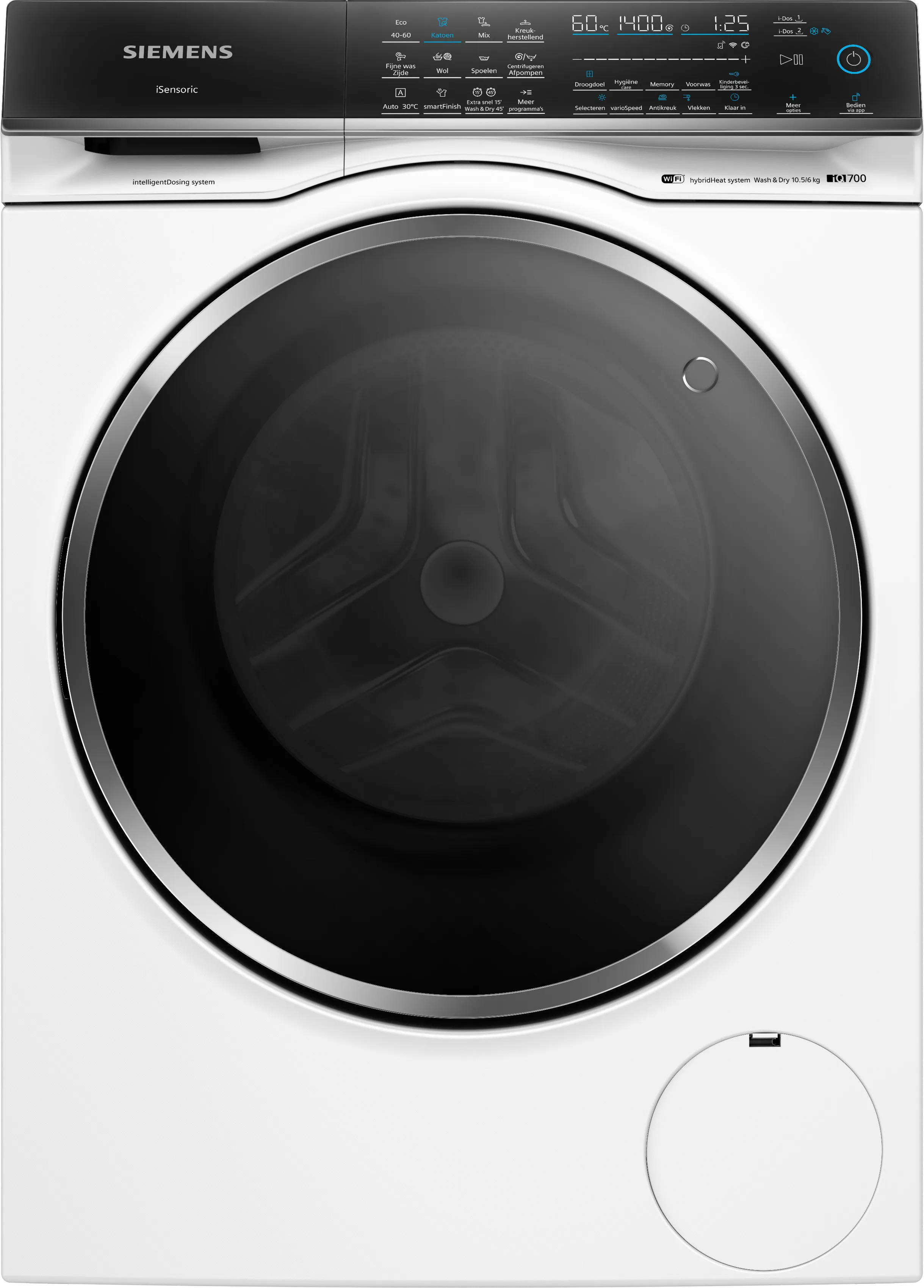 iQ700 Was-droogcombinatie 10.5/6 kg 1400 rpm, Wit