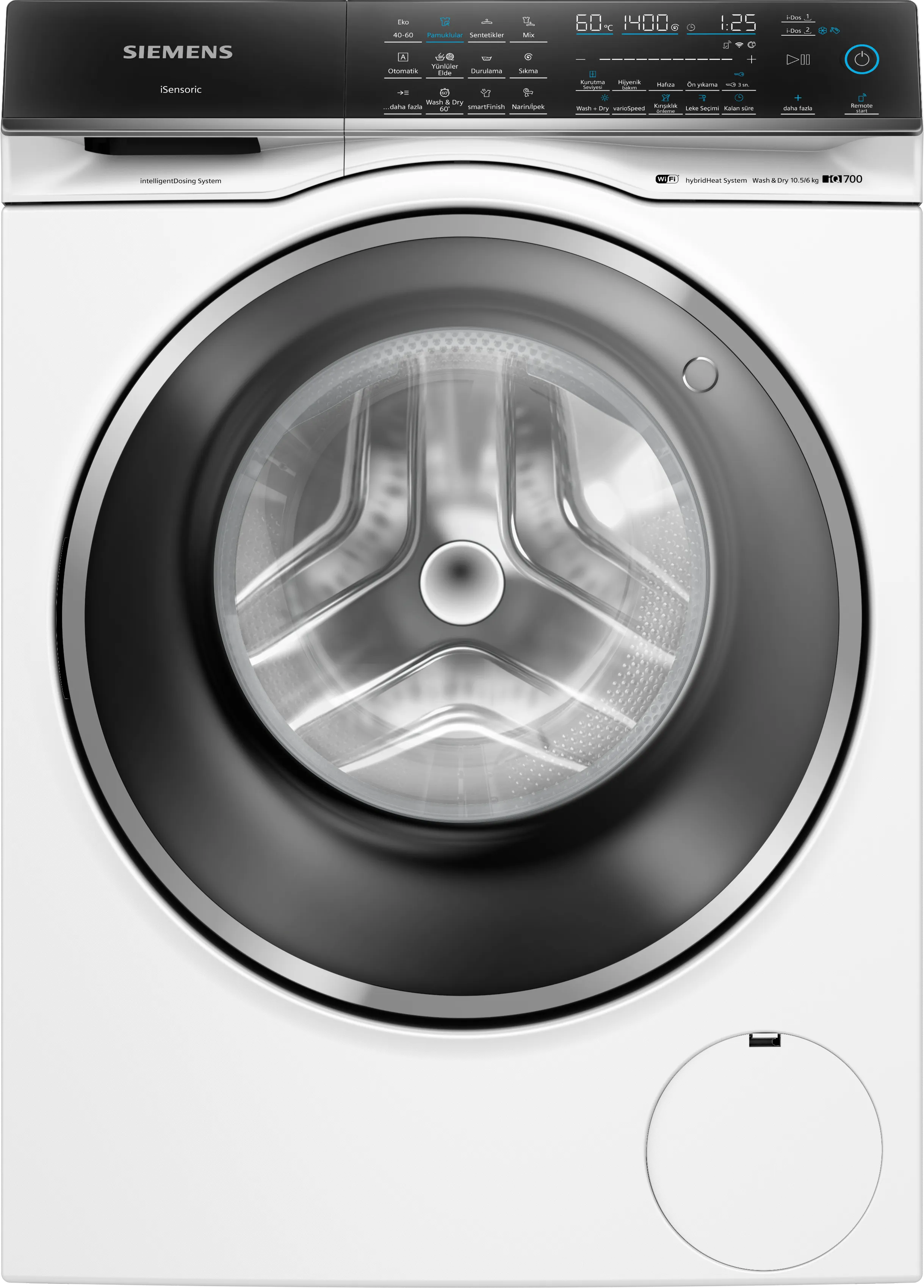 iQ700 Kurutmalı Çamaşır Makinesi 10.5/6 kg 1400 dev./dak., Beyaz