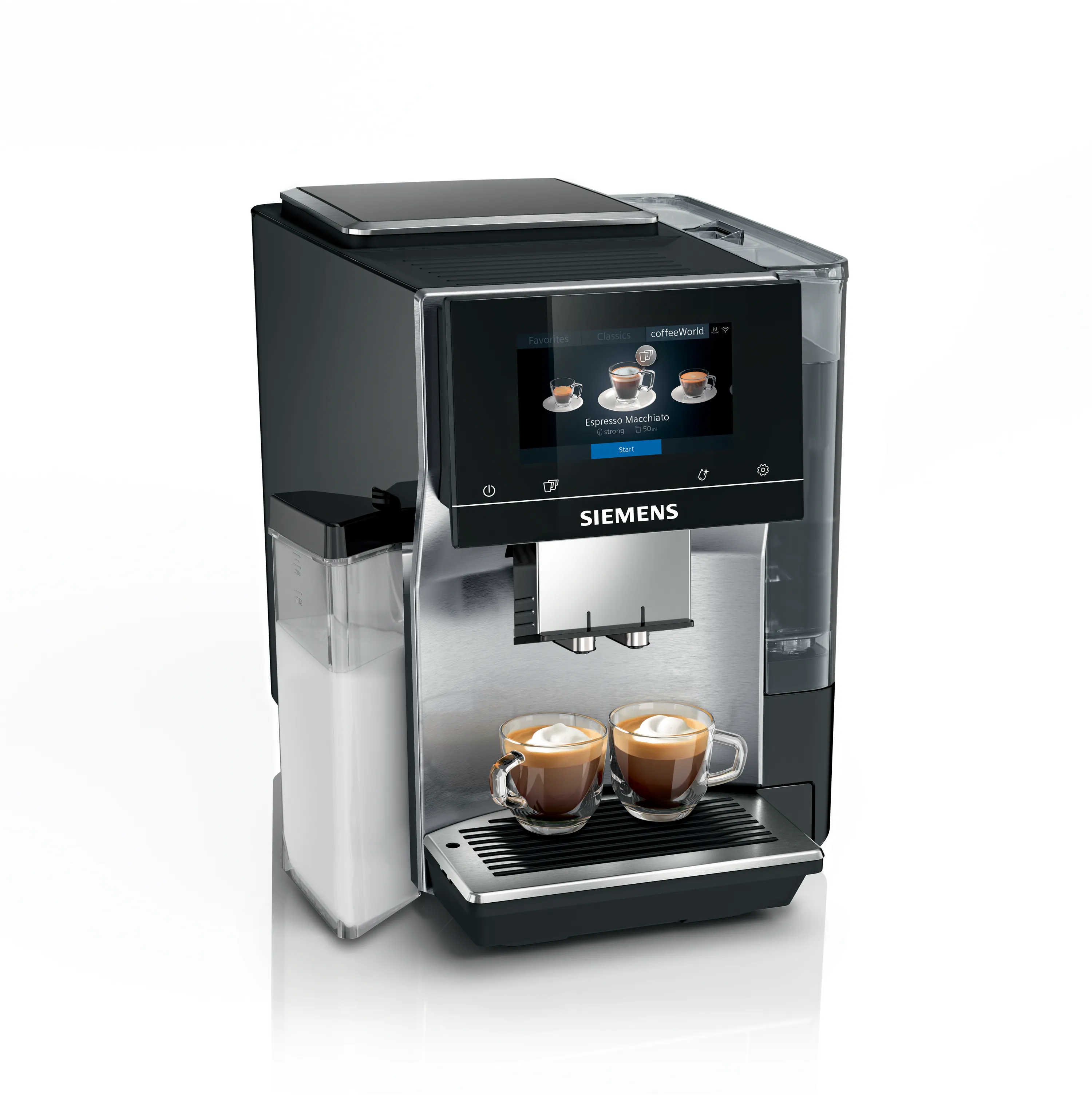 Automatisk kaffemaskin EQ700 integral rustfritt stål, Avtakbar vanntank 