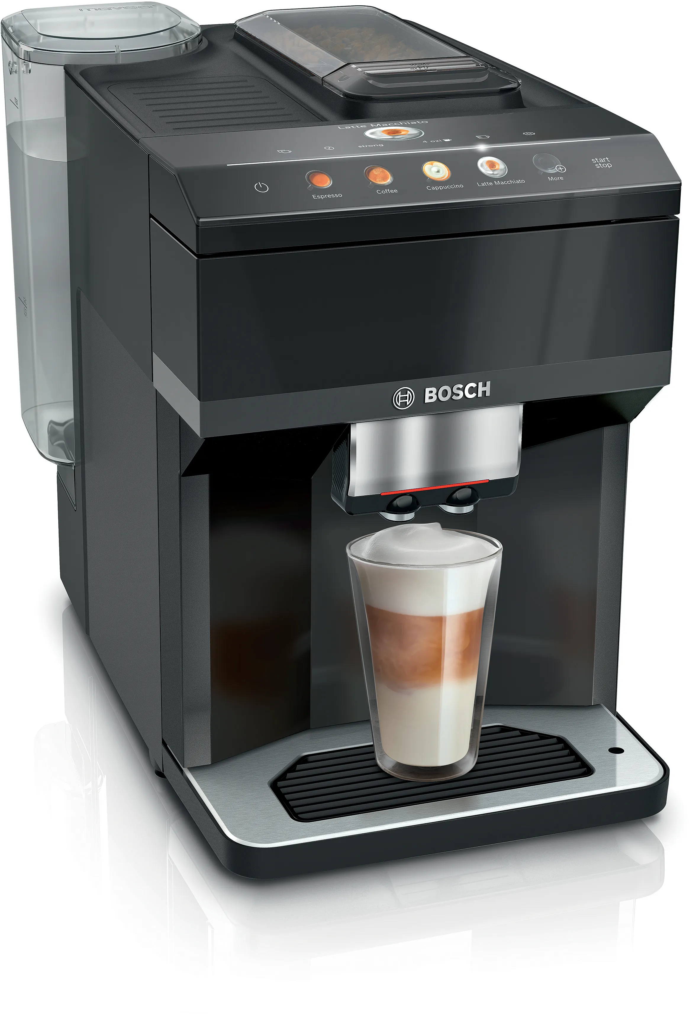 500 Series Fully Automatic Espresso Machine 500 Series VeroCafe Piano Black, Removable Water Tank 