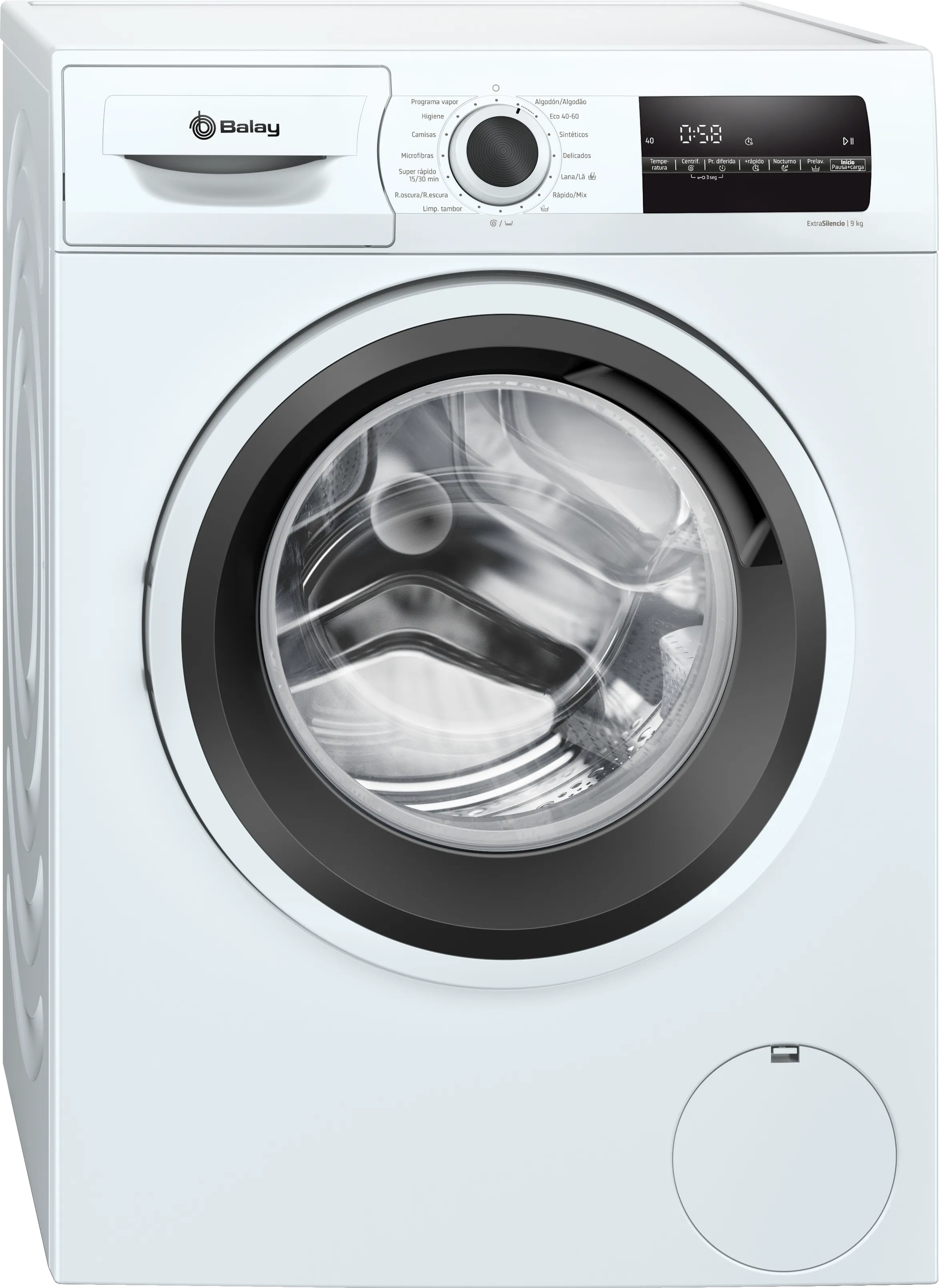 Máquina de Lavar Roupa, Carga Frontal 9 kg , Branco 