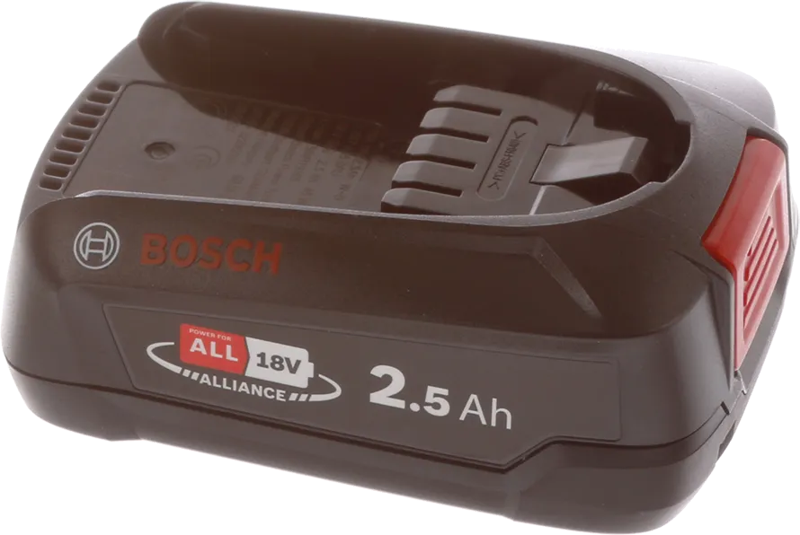 Battery 18V Power for All BOSCH Batteriepack Power For All 18 V, 2.5 Ah (Li-Ion) + Instruction Manual Asian 