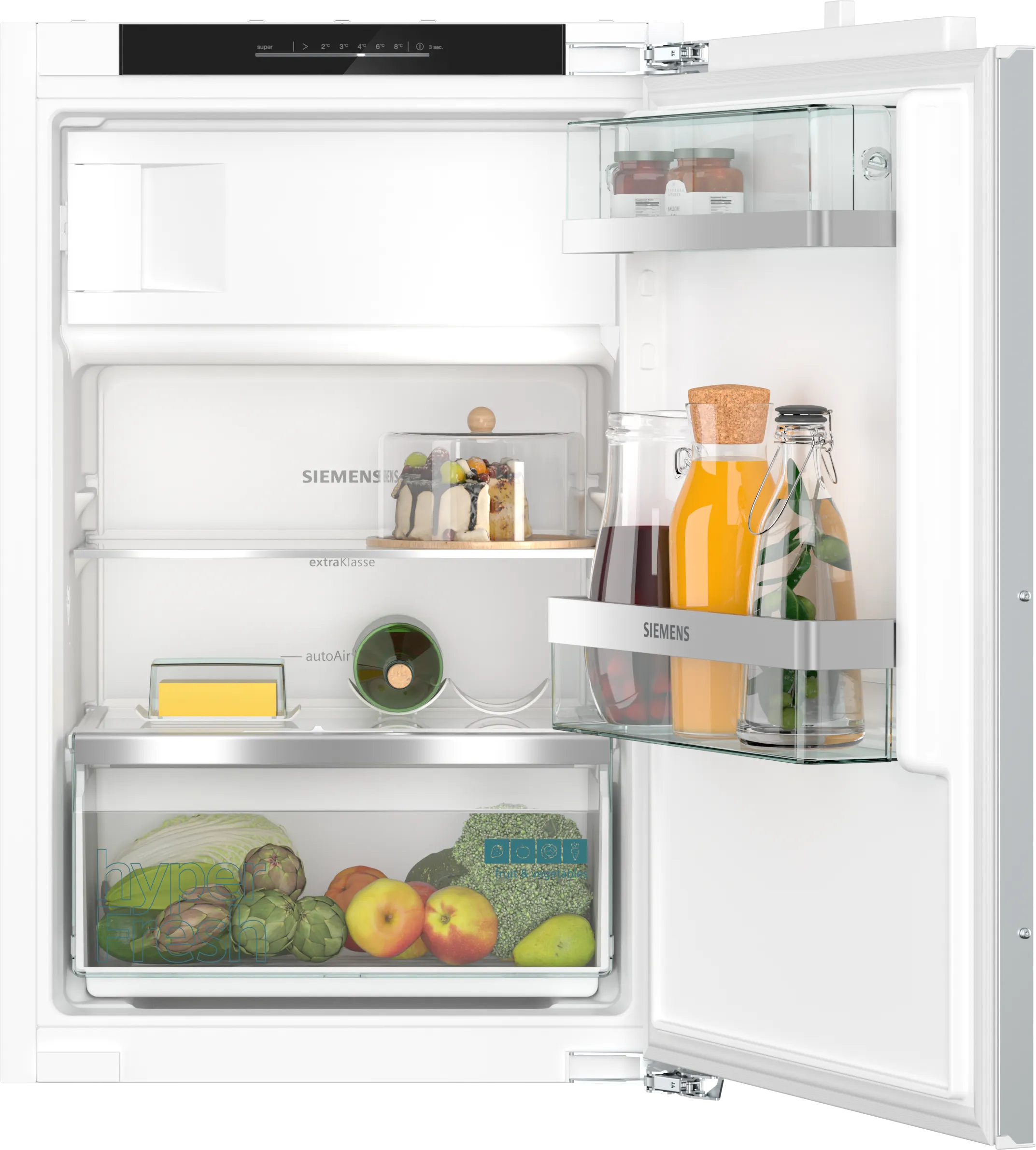 iQ500 Einbau-Kühlschrank mit Gefrierfach 88 x 56 cm Flachscharnier mit Softeinzug 