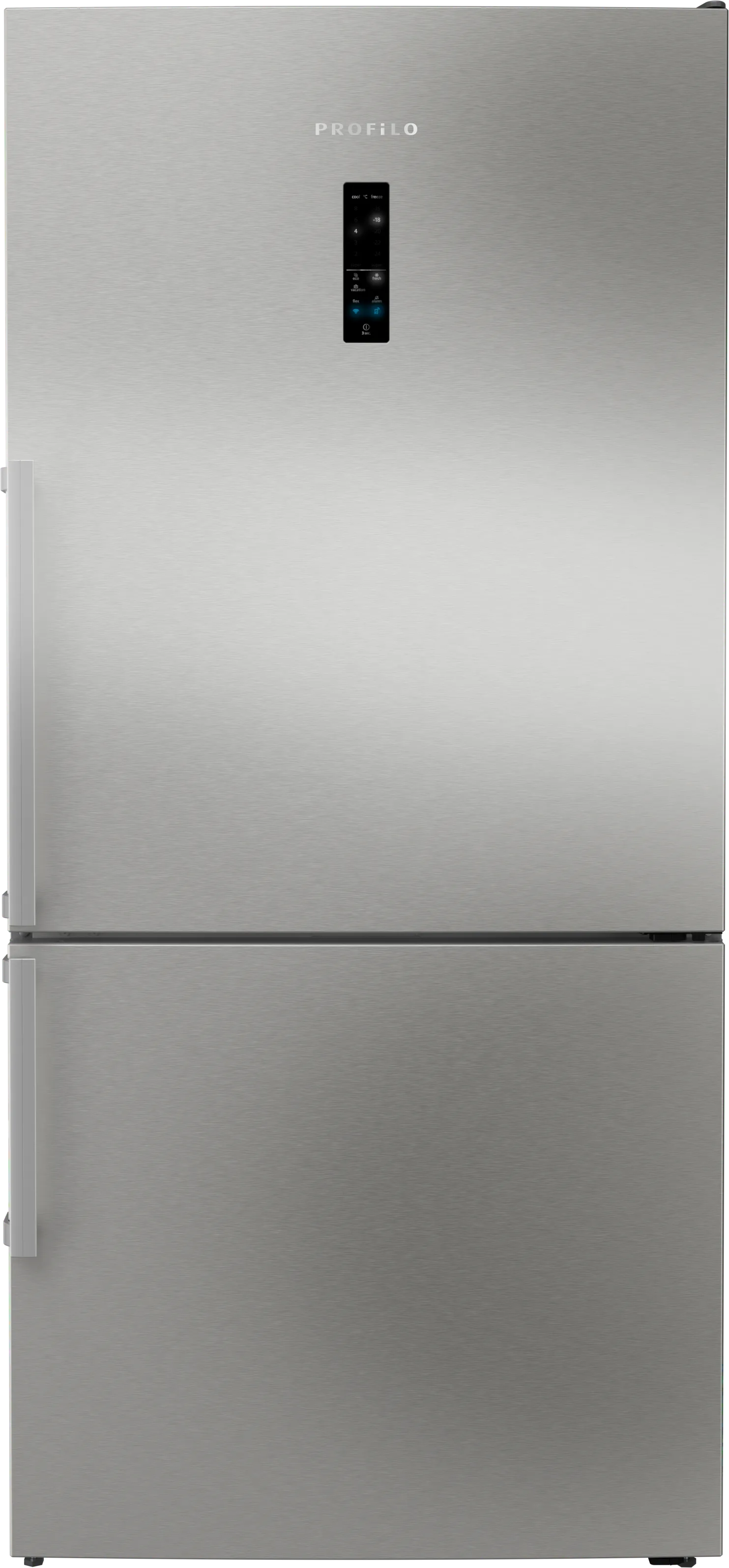 Alttan Donduruculu Buzdolabı 186 x 86 cm Kolay temizlenebilir Inox 