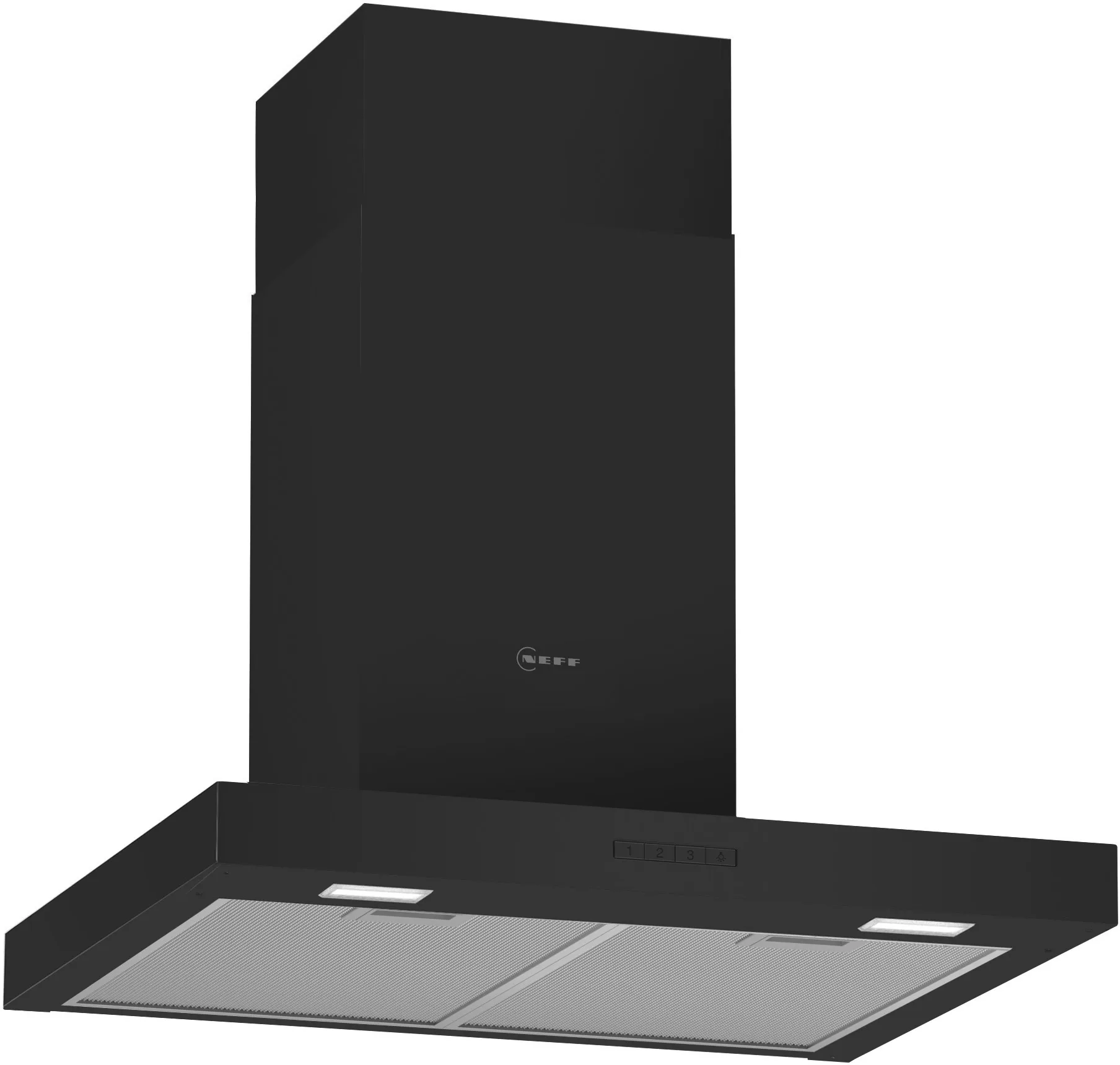 N 30 Wall-mounted cooker hood 60 cm Black 