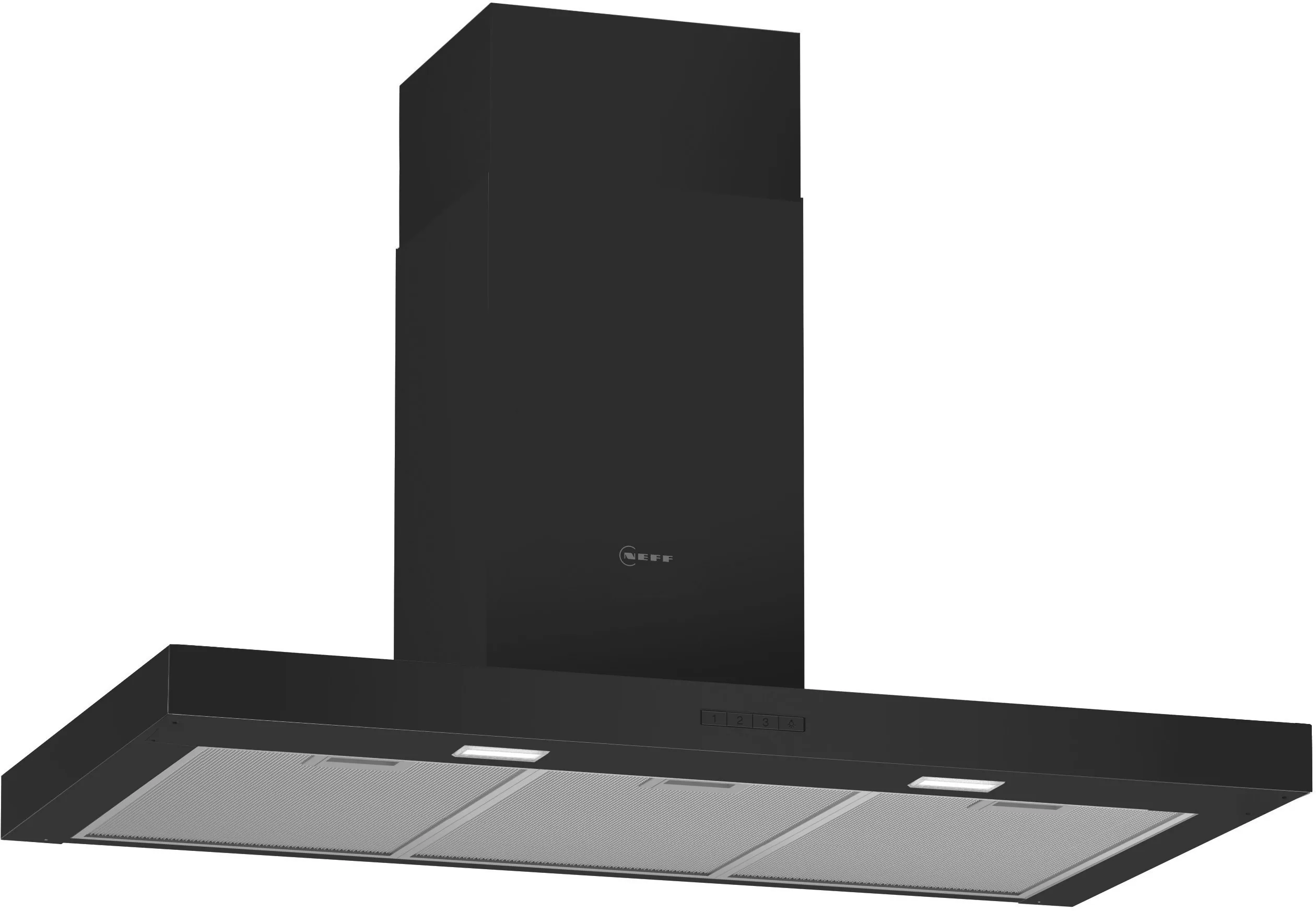 N 30 Wall-mounted cooker hood 90 cm Black 