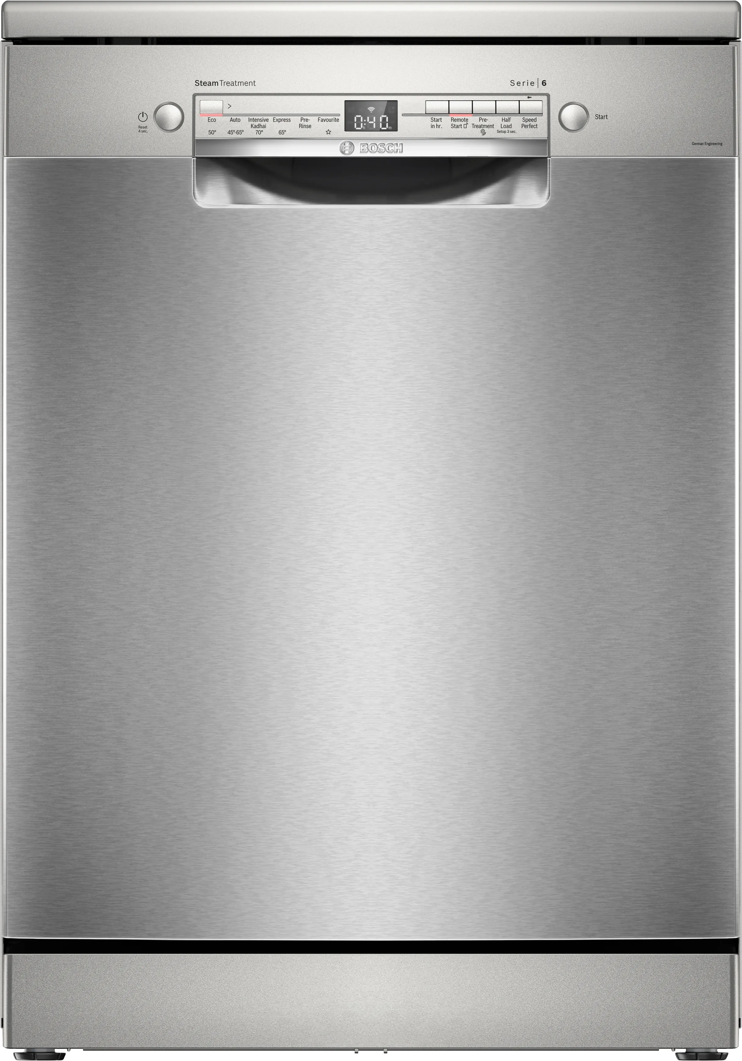 Series 6 Bosch free-standing dishwasher 60 cm Brushed steel anti-fingerprint