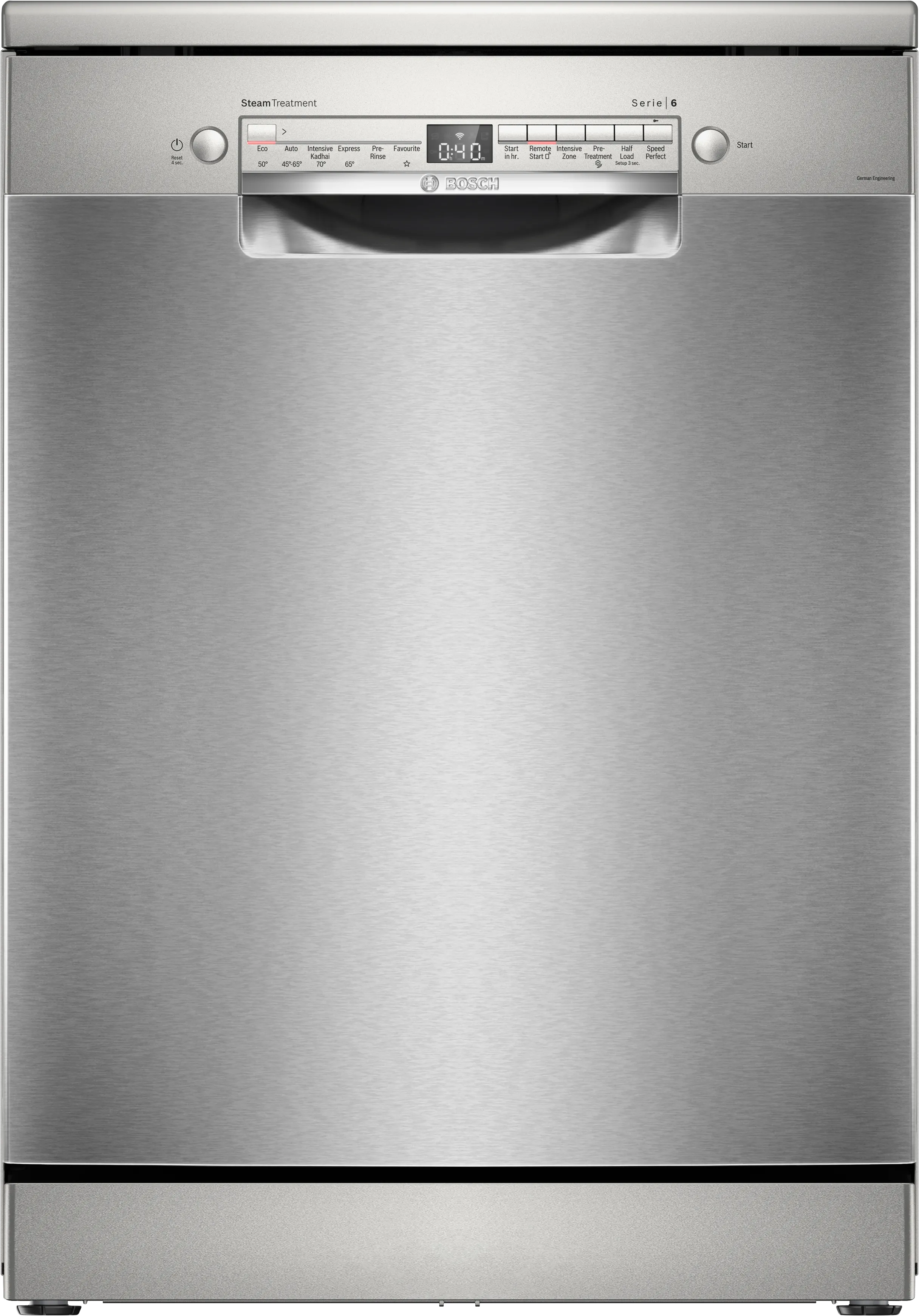 Series 6 Bosch free-standing dishwasher 60 cm Brushed steel anti-fingerprint