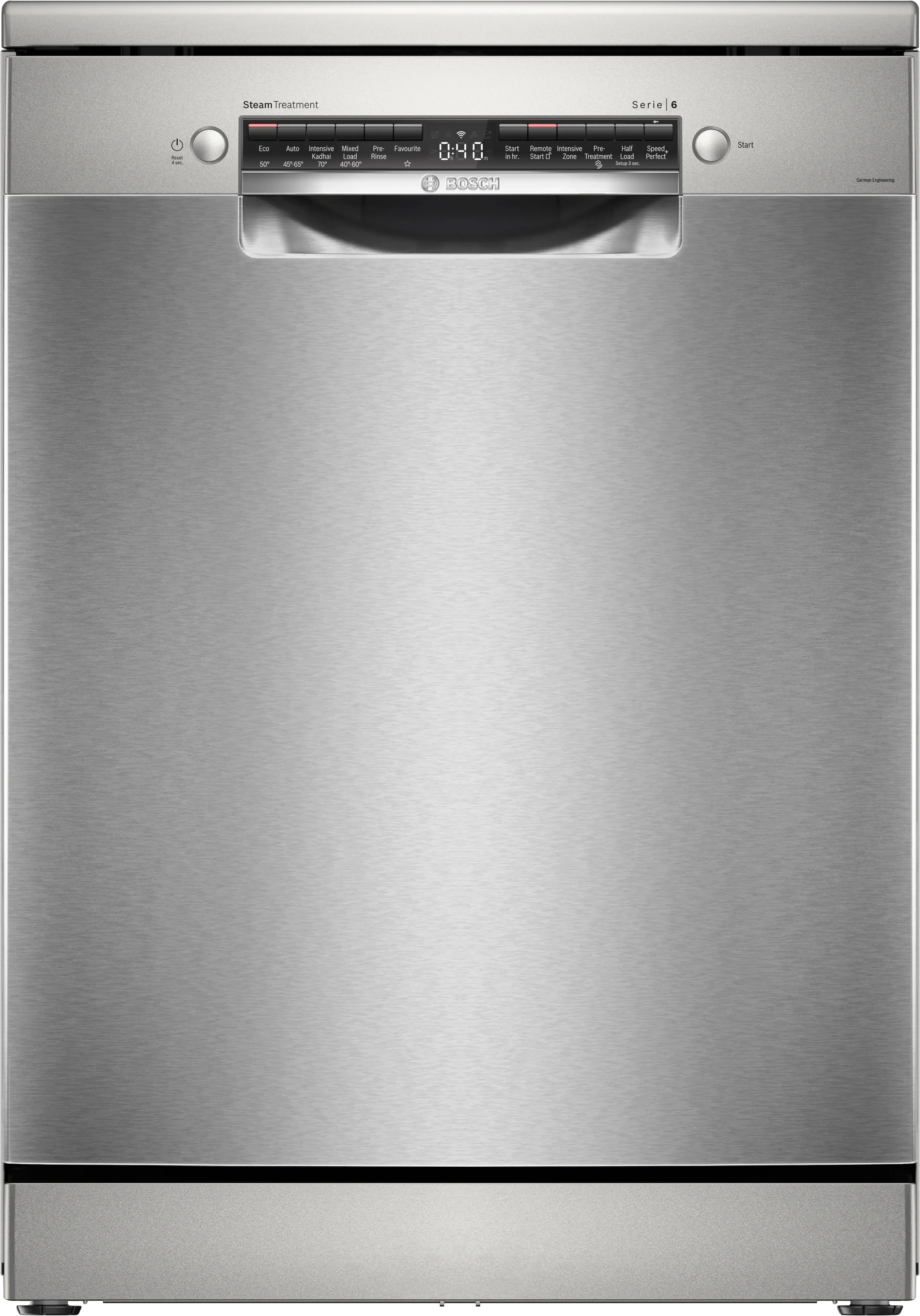Series 6 Bosch free-standing dishwasher 60 cm Brushed steel anti-fingerprint