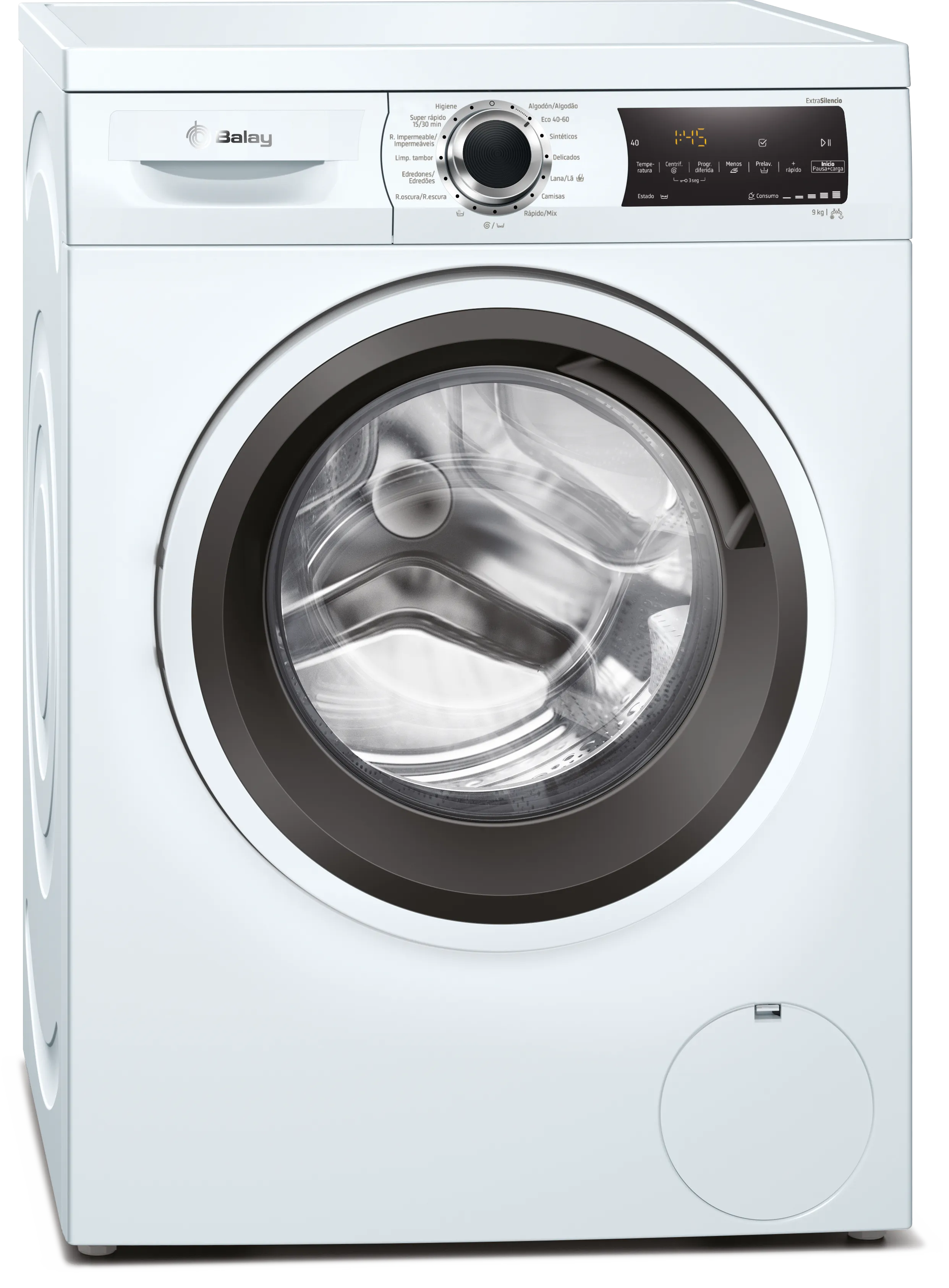 Lavadora 9 kg 1400 r.p.m., Blanco