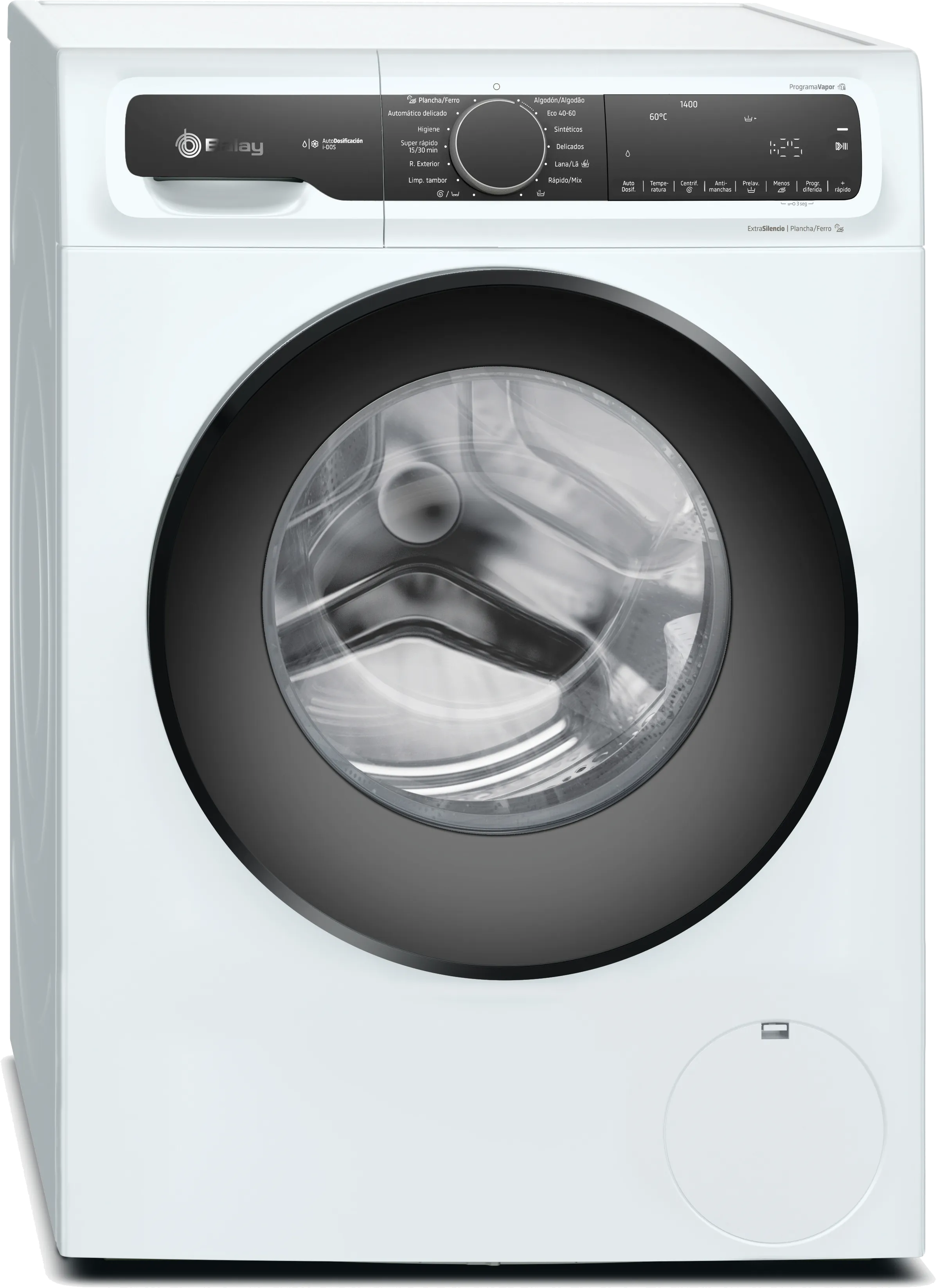 Lavadora con Programa Plancha 9 kg 1400 r.p.m., Blanco