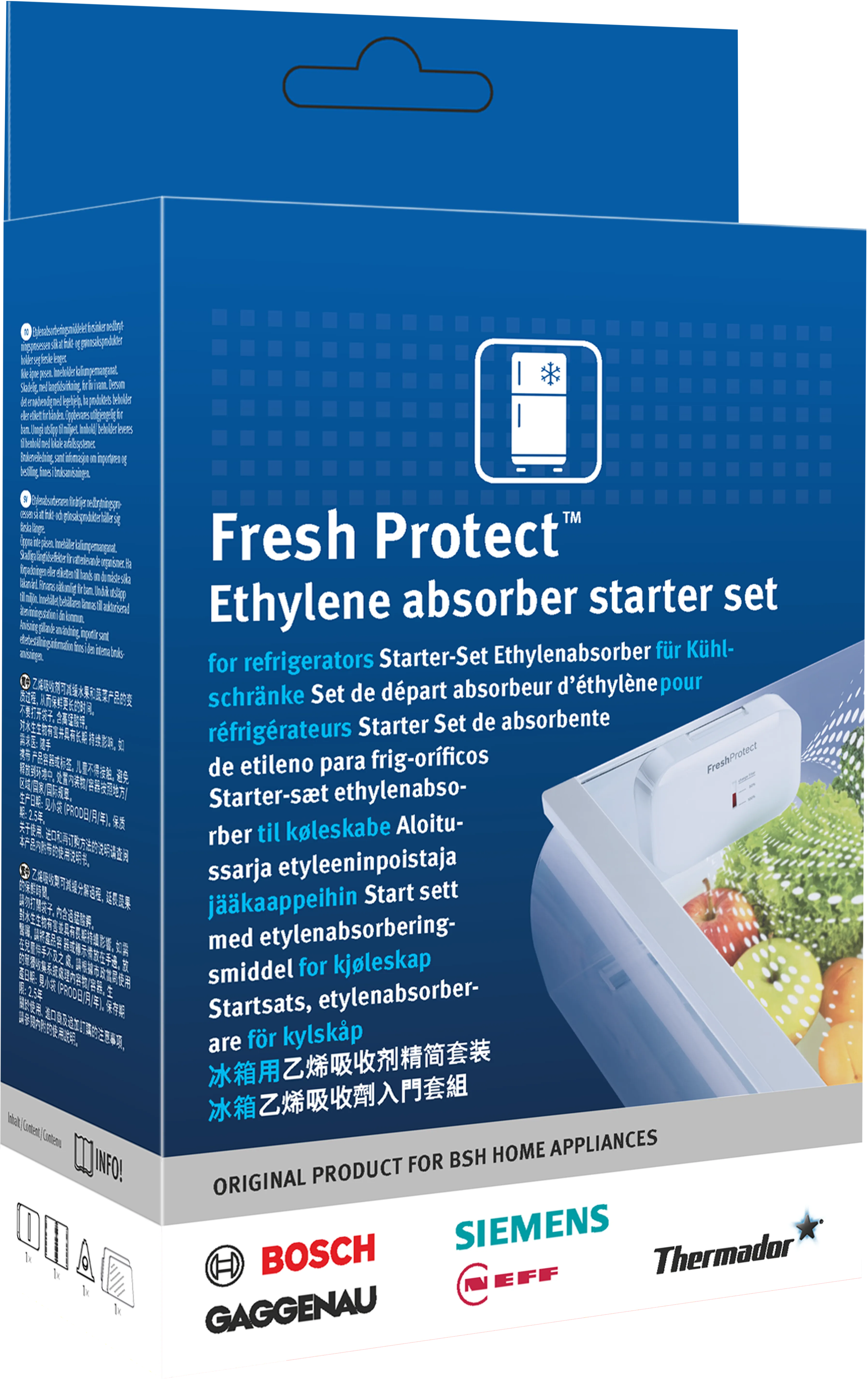 Kit de démarrage Fresh Protect absorbeur d'éthylène pour réfrigérateurs - aide à garder les fruits et légumes frais plus longtemps 