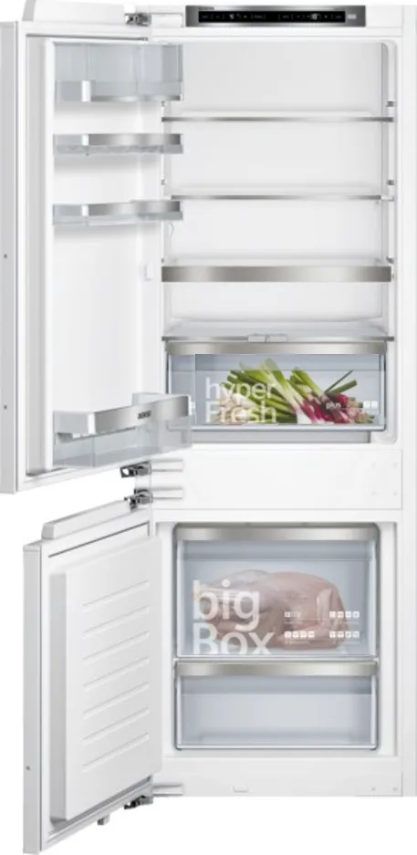iQ500 Frigoriferi combinati con area di congelamento in basso integrabile 157.8 x 55.8 cm cerniera piatta soft closing