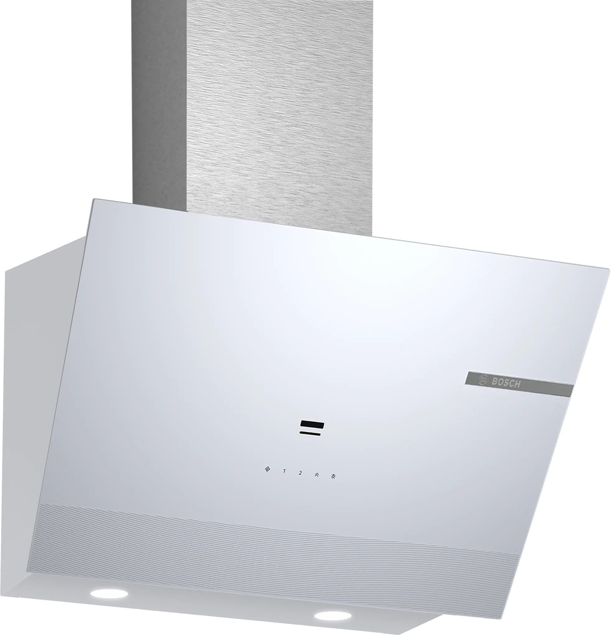 Serie 6 Duvar Tipi Davlumbaz 60 cm Beyaz Cam Yüzey, Beyaz 