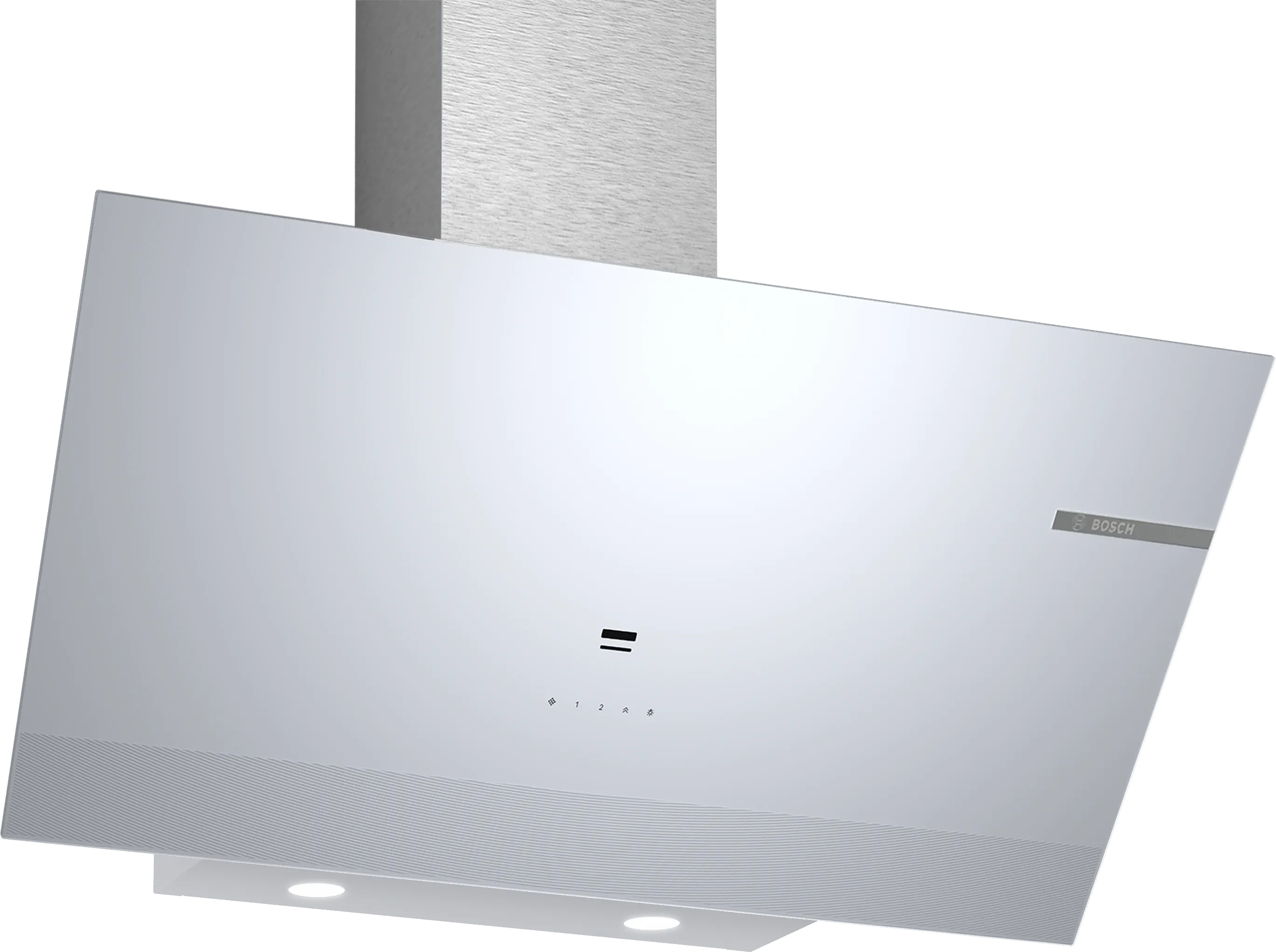 Serie 6Duvar Tipi Davlumbaz 90 cm Beyaz Cam Yüzey, Beyaz