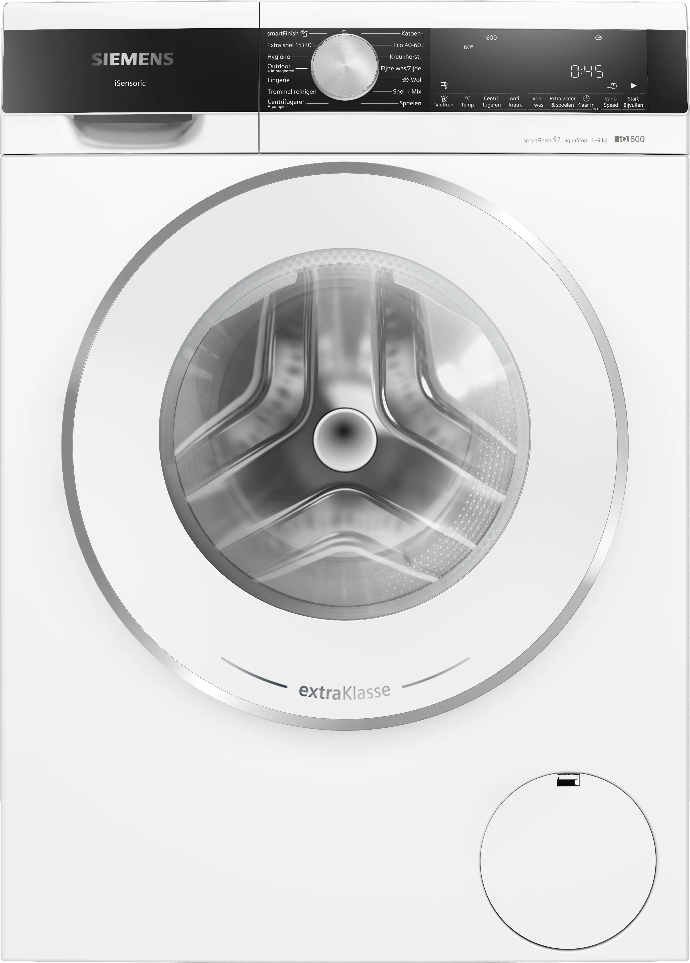 iQ500 Wasmachine, voorlader 9 kg 1600 rpm, Wit