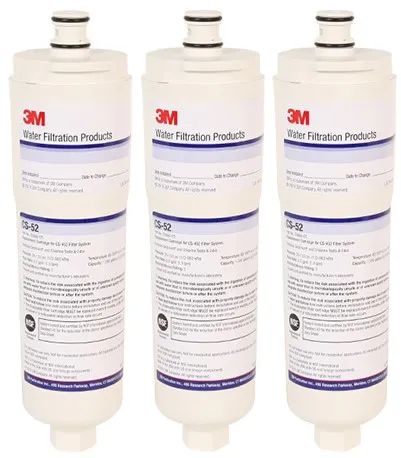 Interne waterfilter CS-52 voor Amerikaanse koelkasten, side-by-side koel-vriescombinatie Voordeelpack 3 waterfilters  