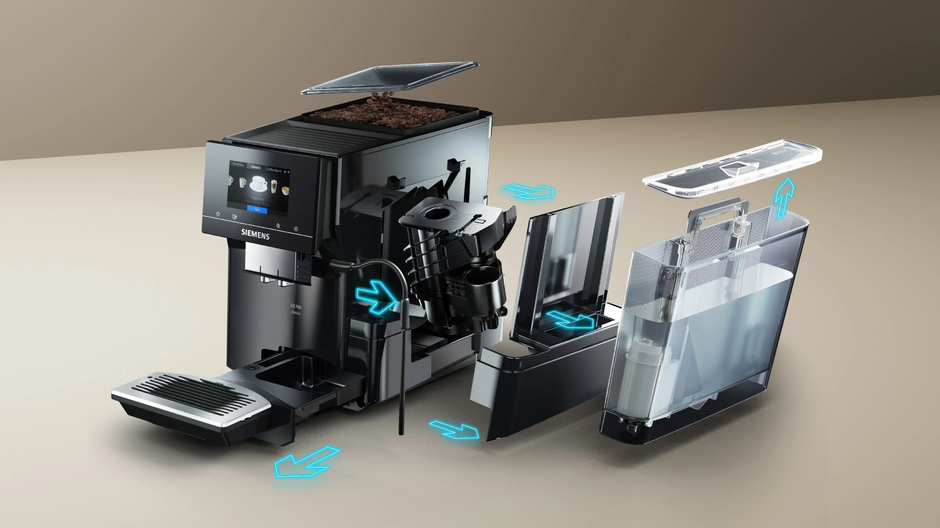 TP713D09 Kaffeevollautomat | Siemens Hausgeräte DE