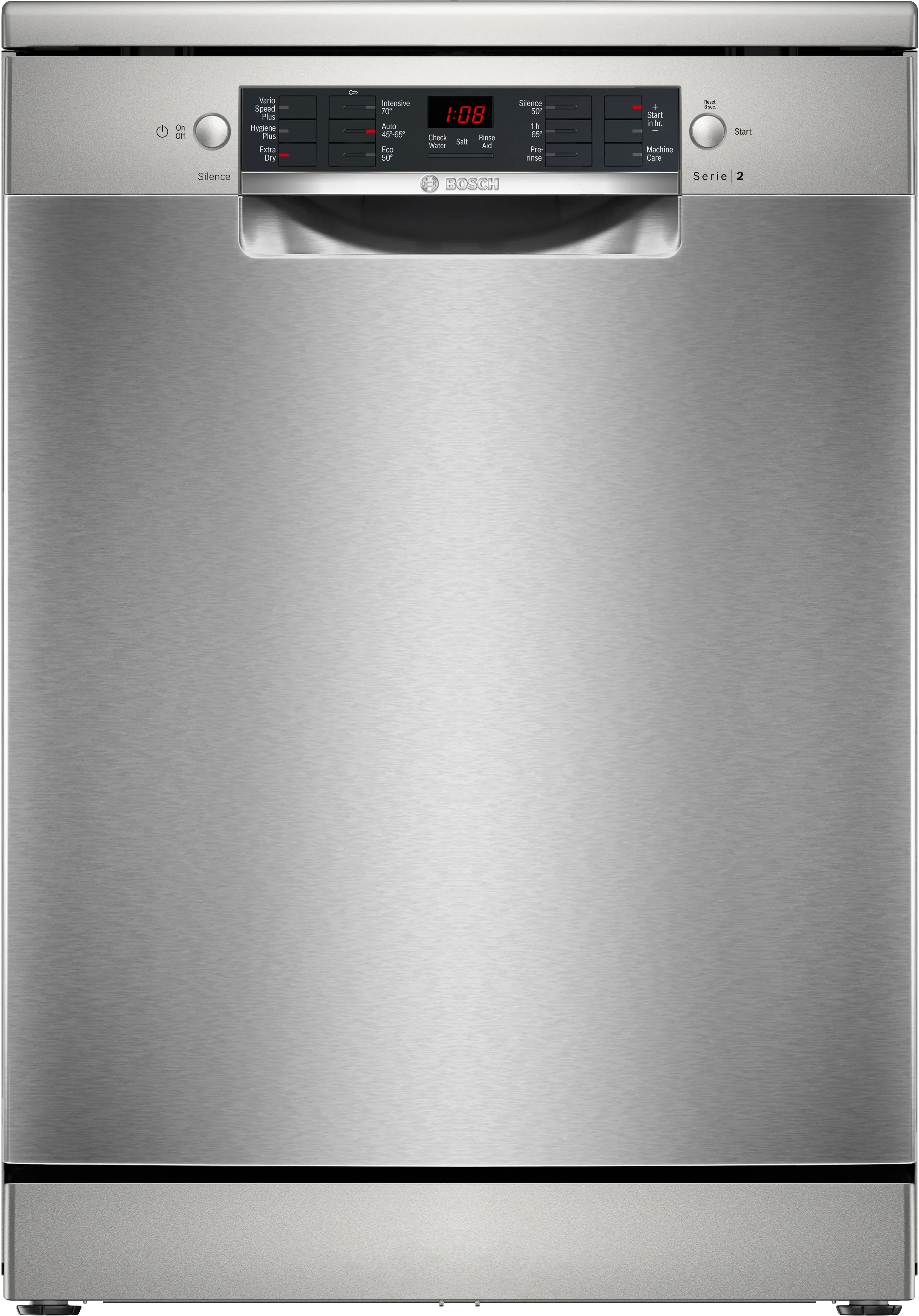 Series 2 Free-standing dishwasher 60 cm Brushed steel anti-fingerprint 