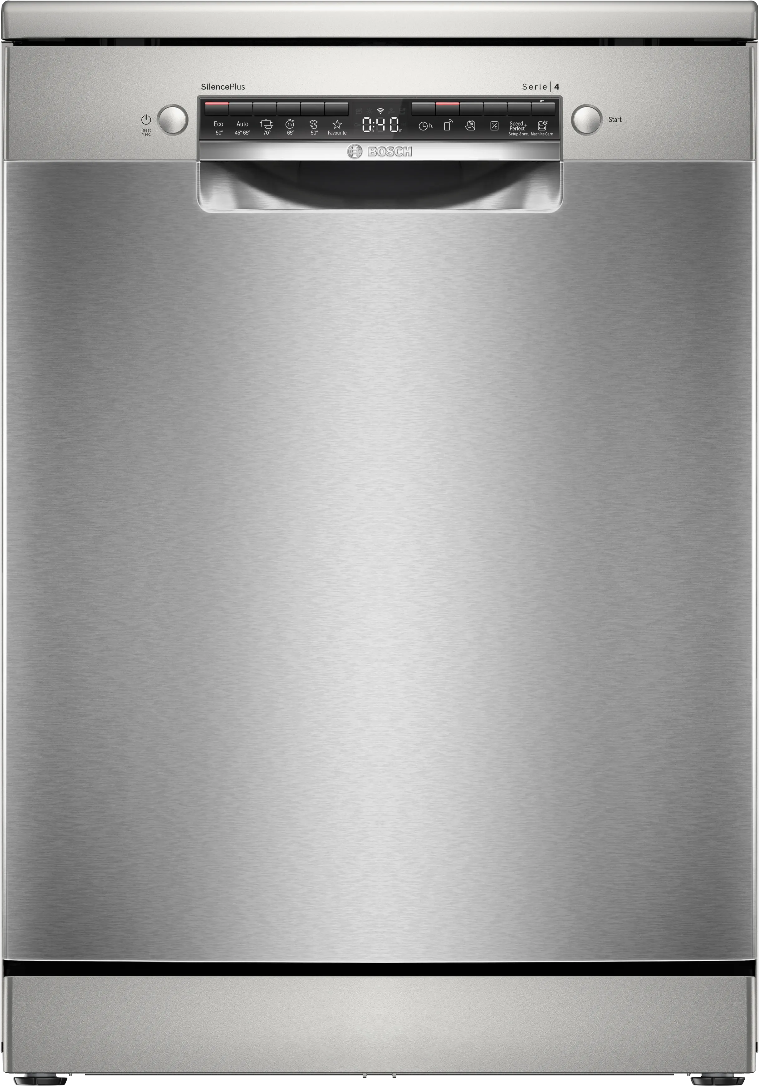 Serie 4 Freistehender Geschirrspüler 60 cm Brushed steel anti-fingerprint 