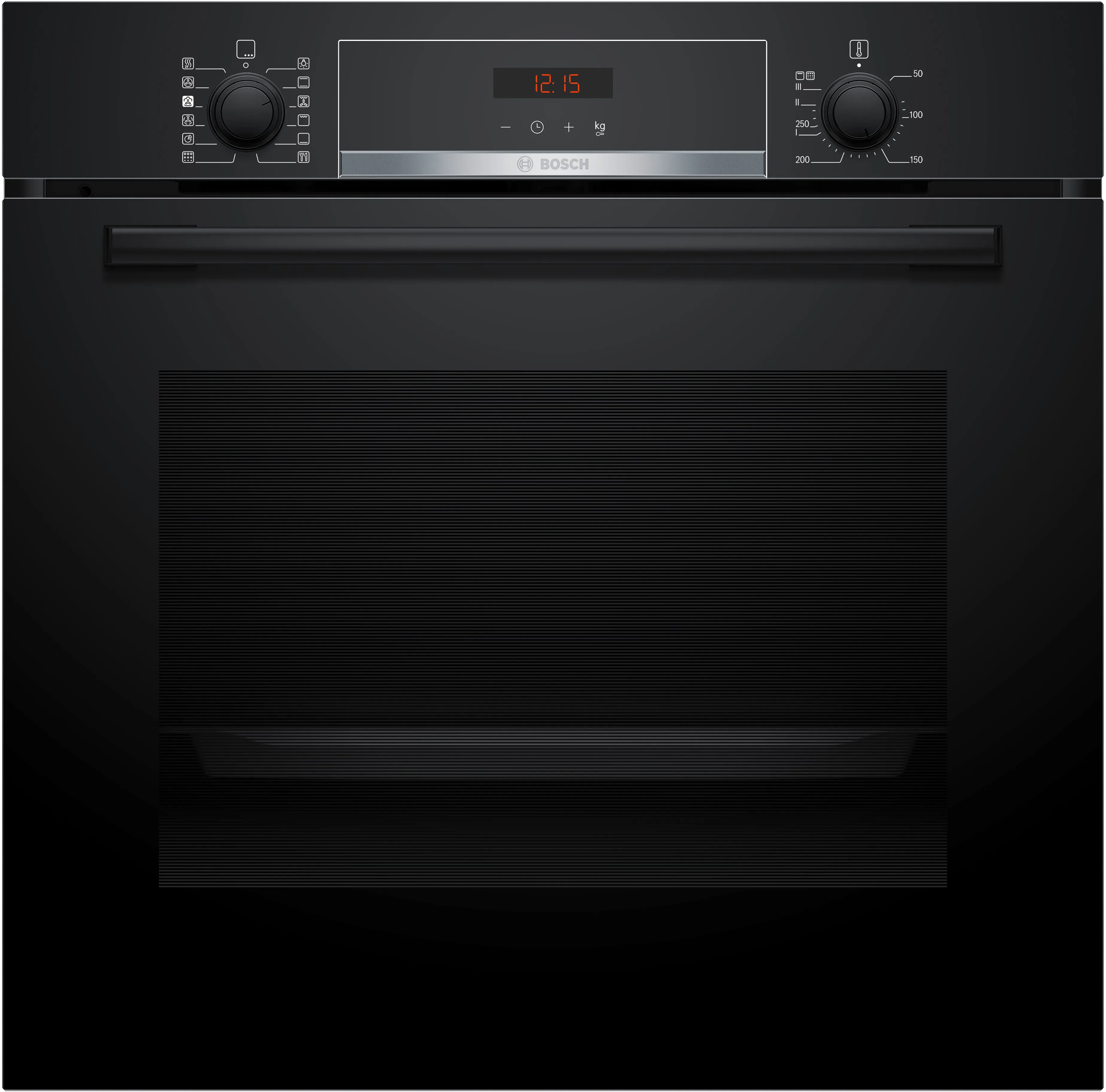 Series 4 Built-in oven with added steam function 60 x 60 cm Black 