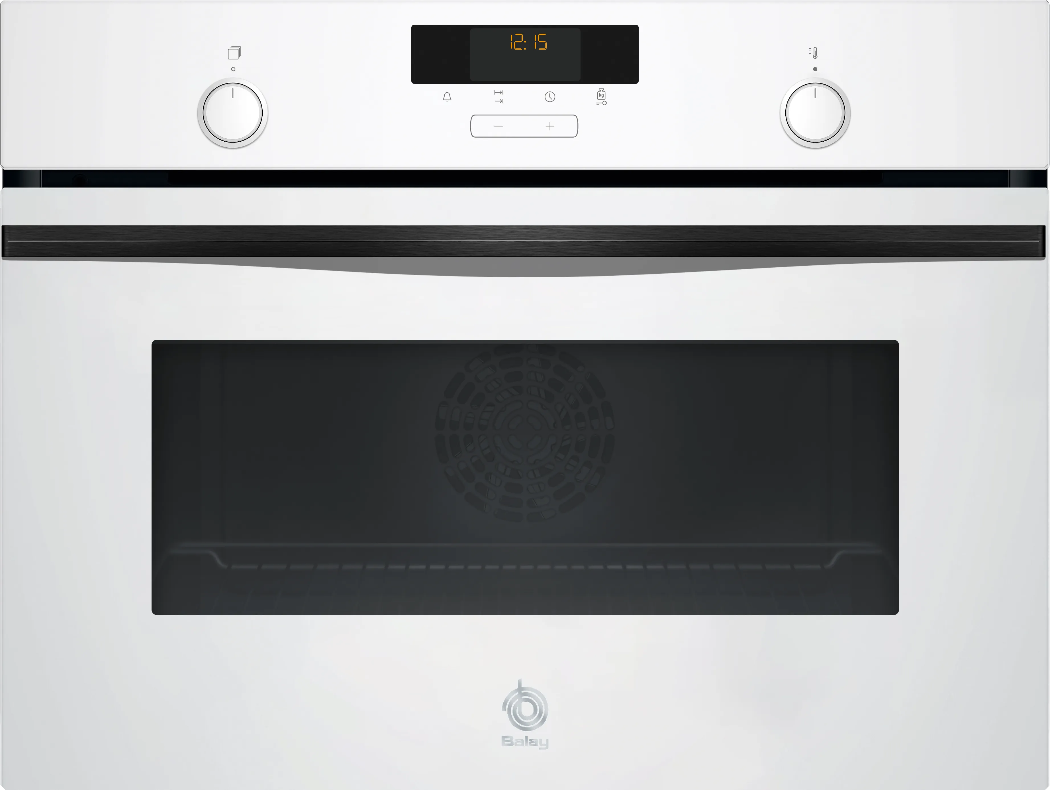 Horno compacto 60 x 45 cm Cristal blanco
