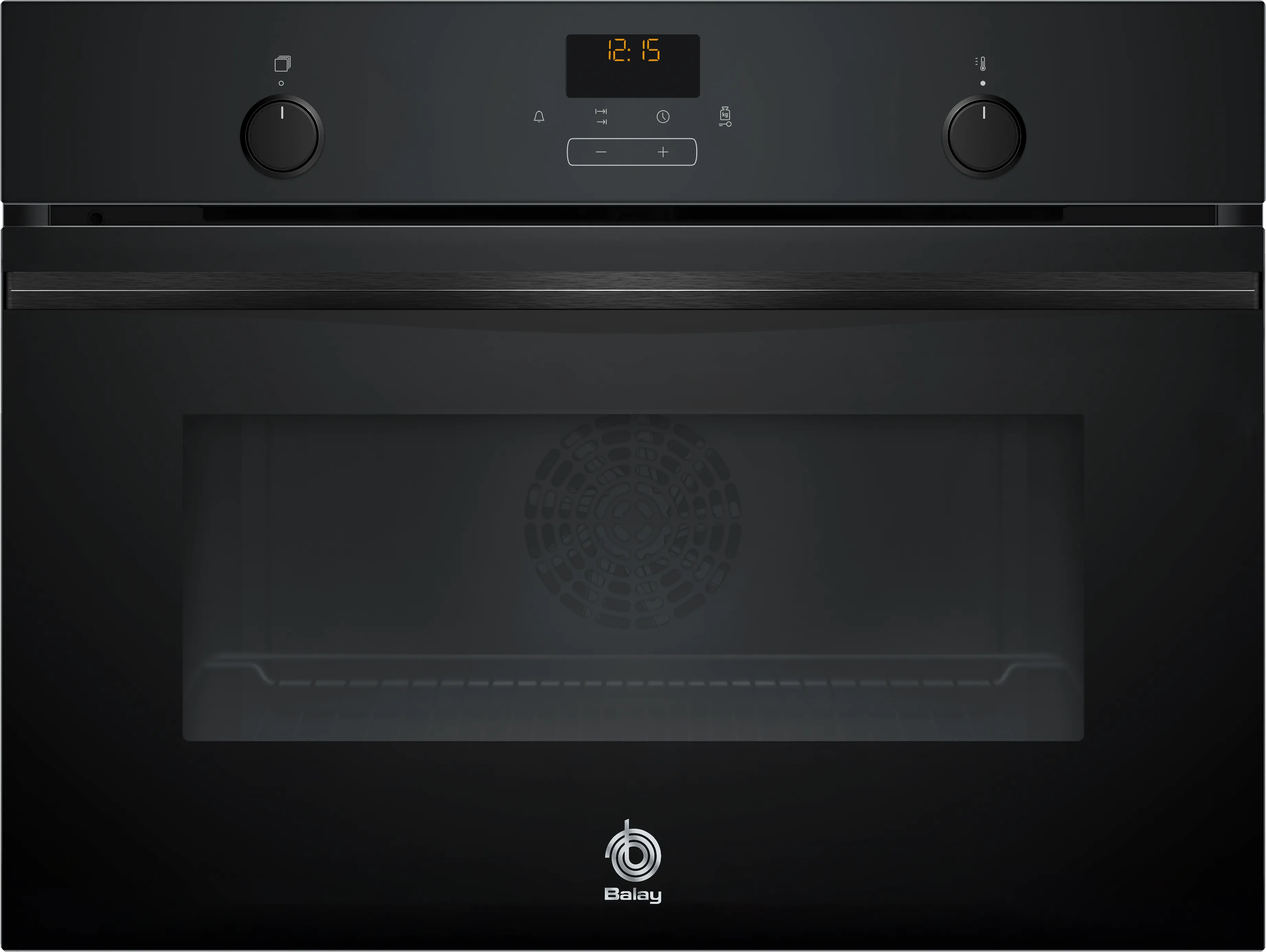 Horno compacto 60 x 45 cm Cristal negro