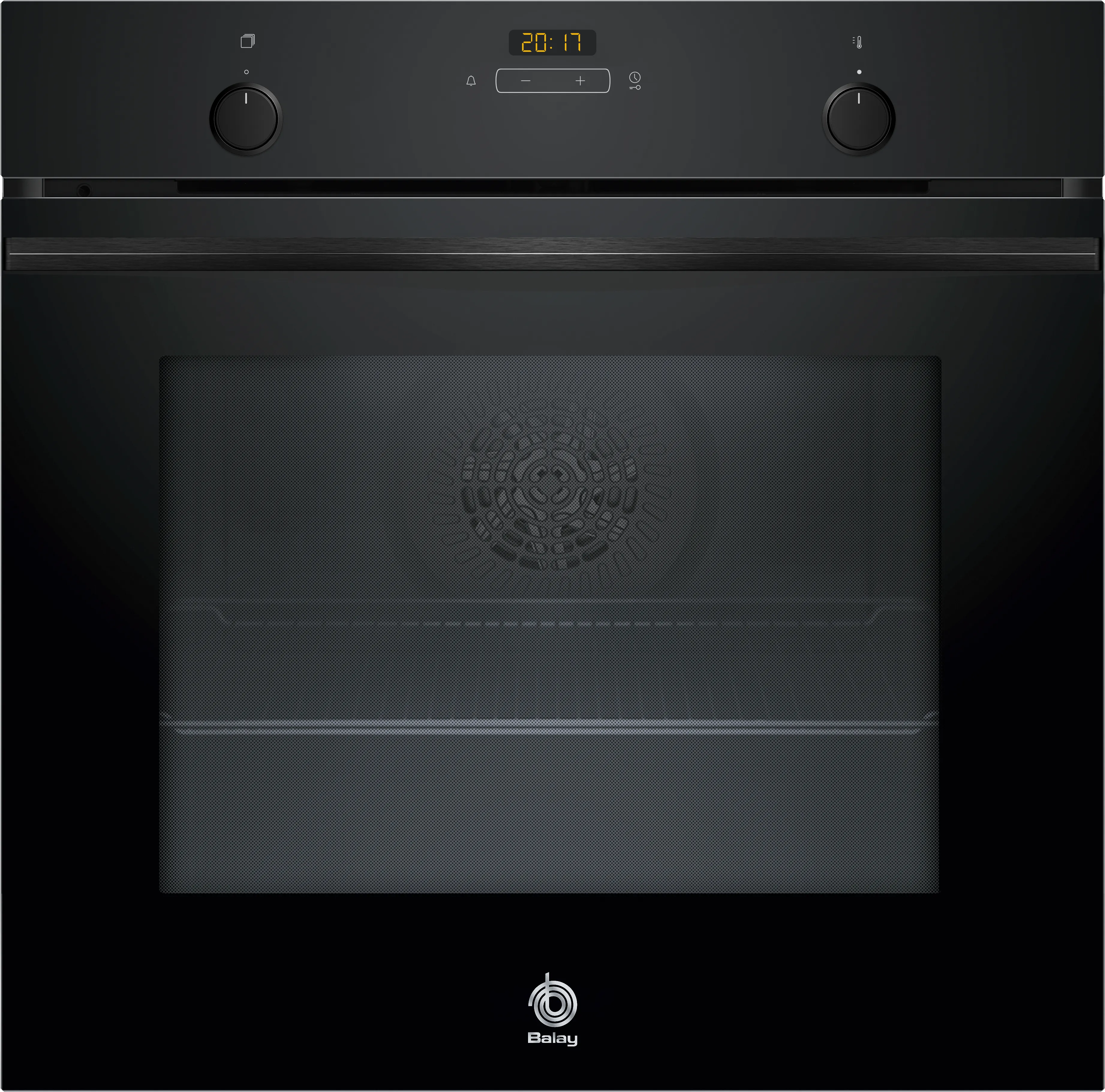 Forno integrável 60 x 60 cm Vidro preto