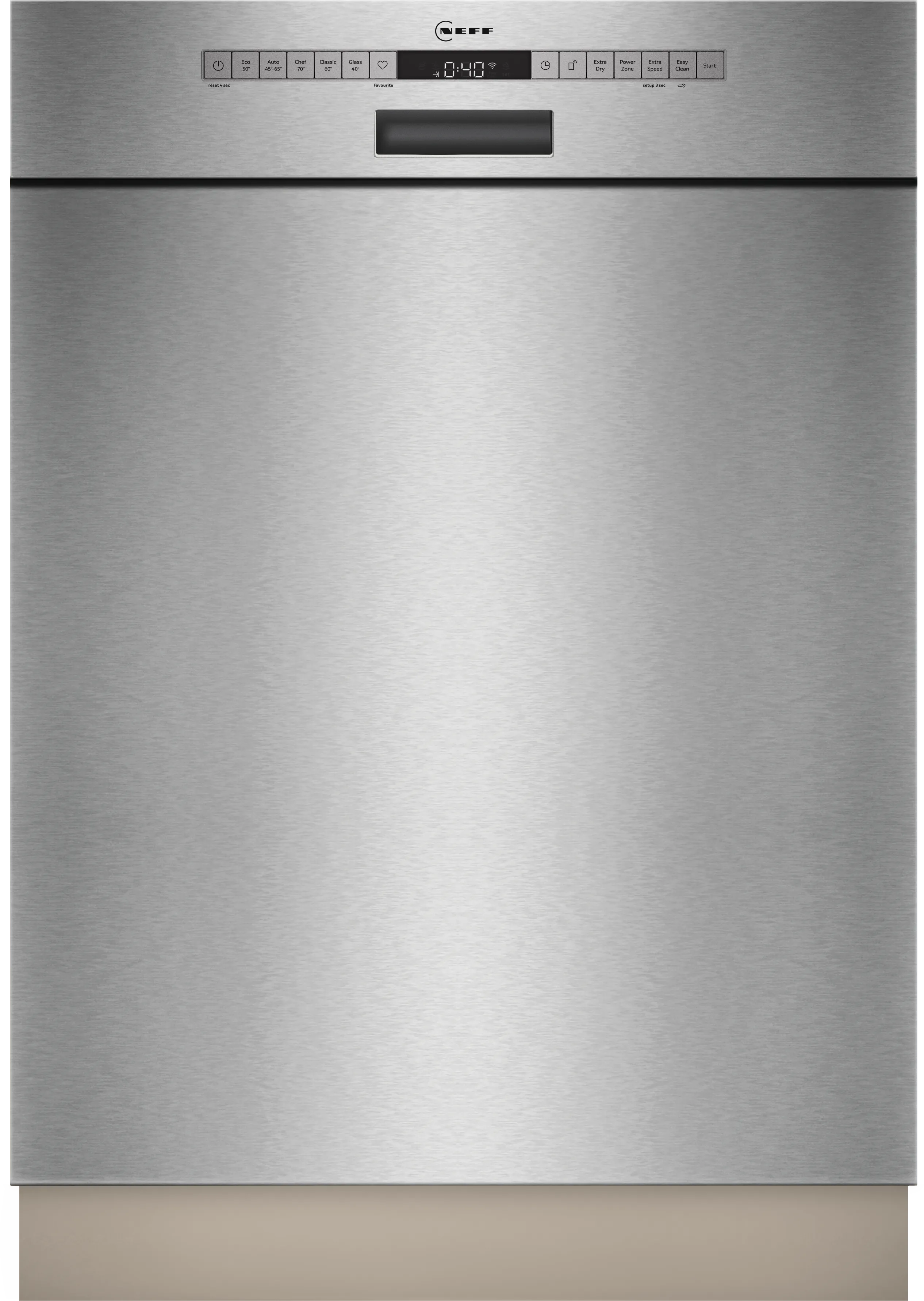 N 50 built-under dishwasher 60 cm Acier brossé