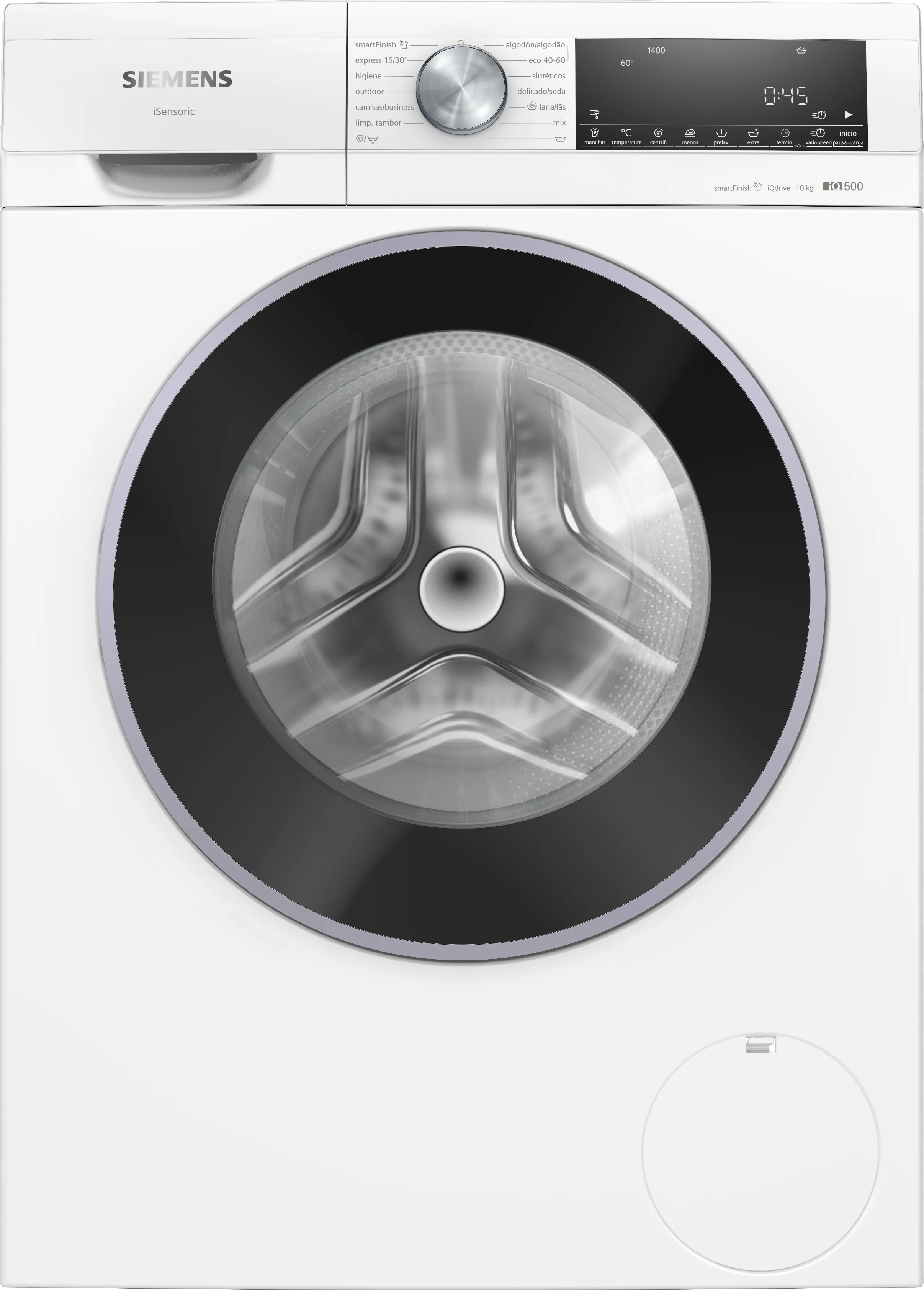 iQ500 Lavadora de carga frontal 10 kg 1400 r.p.m., Blanco