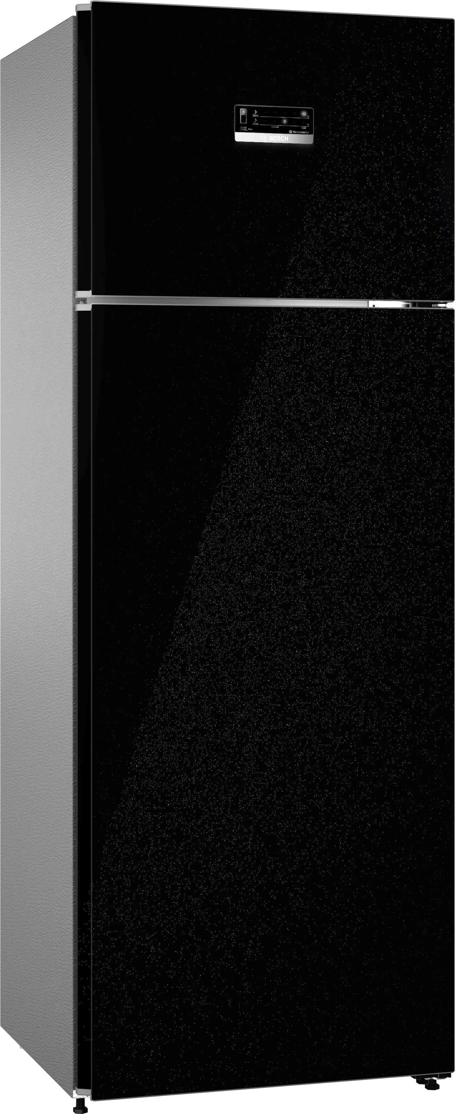 Series 4 free-standing fridge-freezer with freezer at top 187 x 67 cm Black, Total No Frost