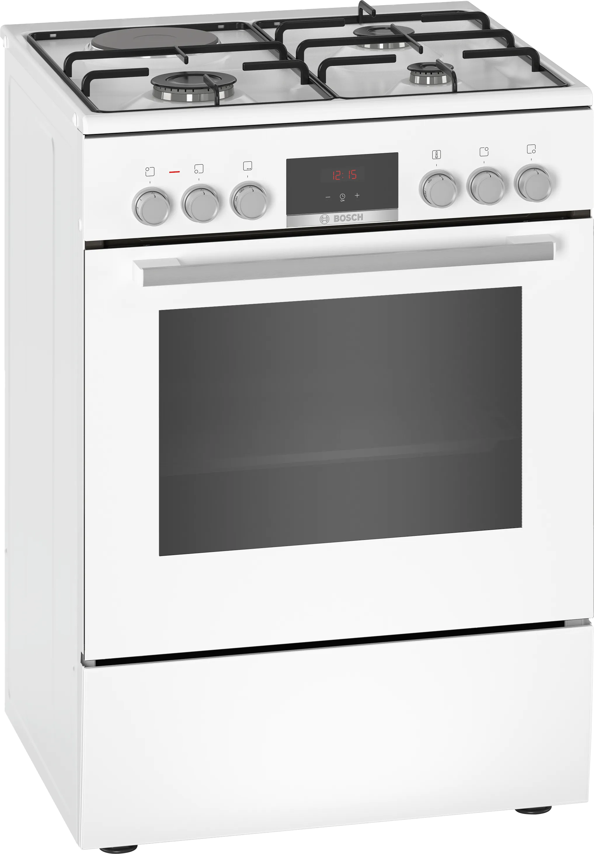 Серия 6 Комбинрованная плита Белый 