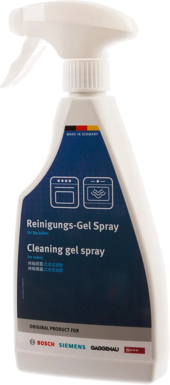 Cleaning gel spray for ovens 