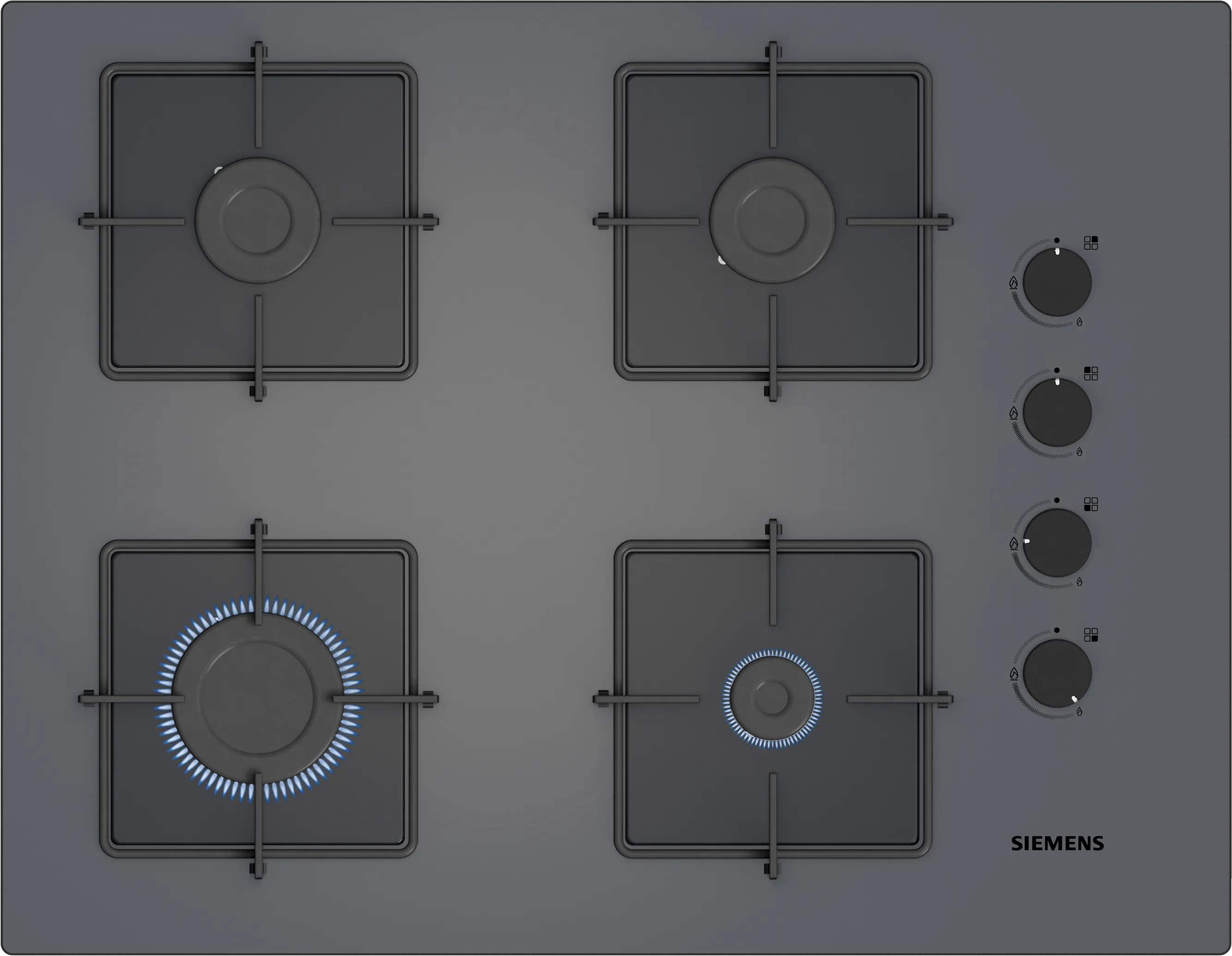 iQ300 Gazlı Ocak 67 cm Sert cam,  