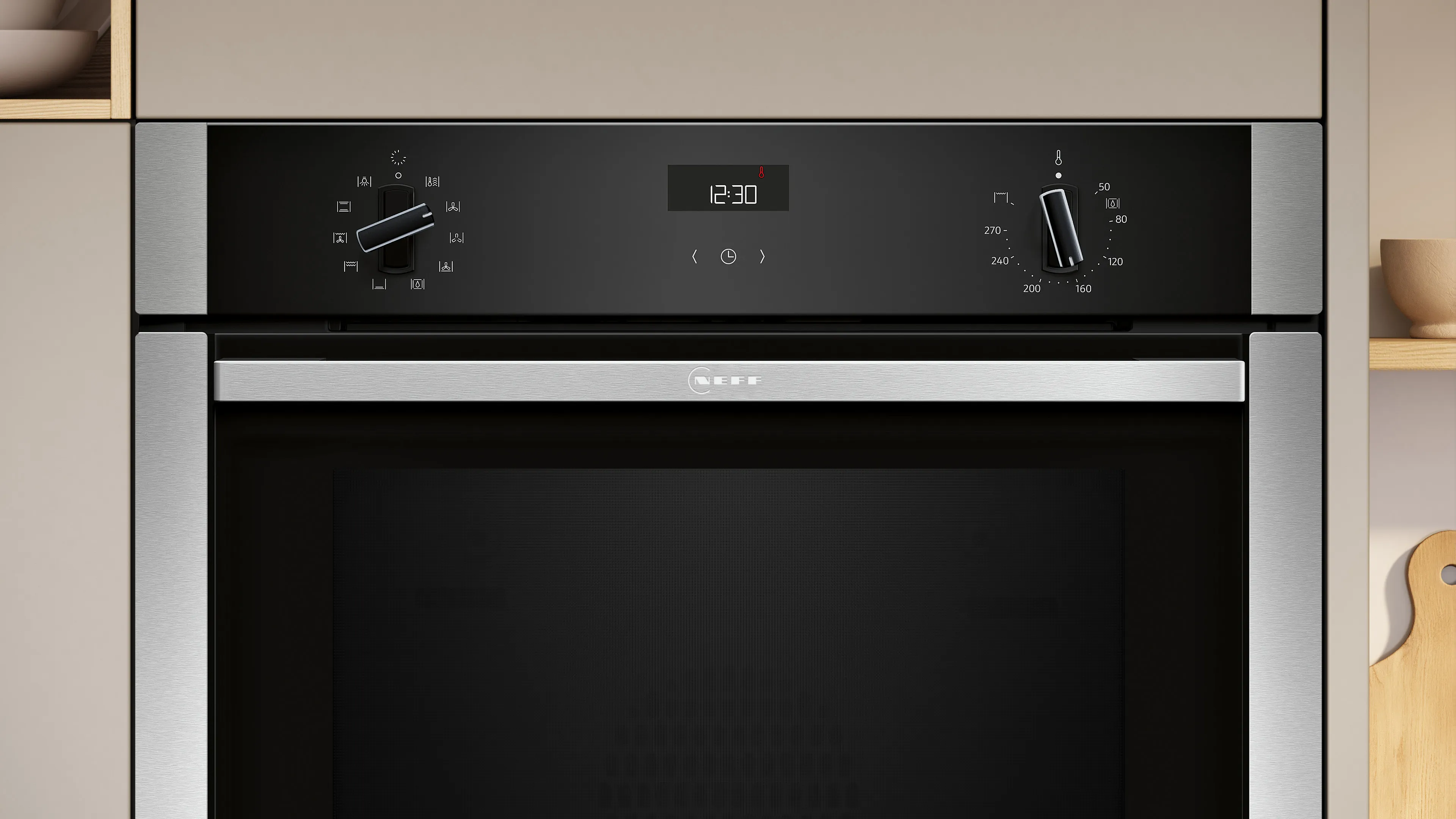 N50 B3ACE4AN3B Slide&Hide 60cm Built In Electric Single Oven - Stainless Steel