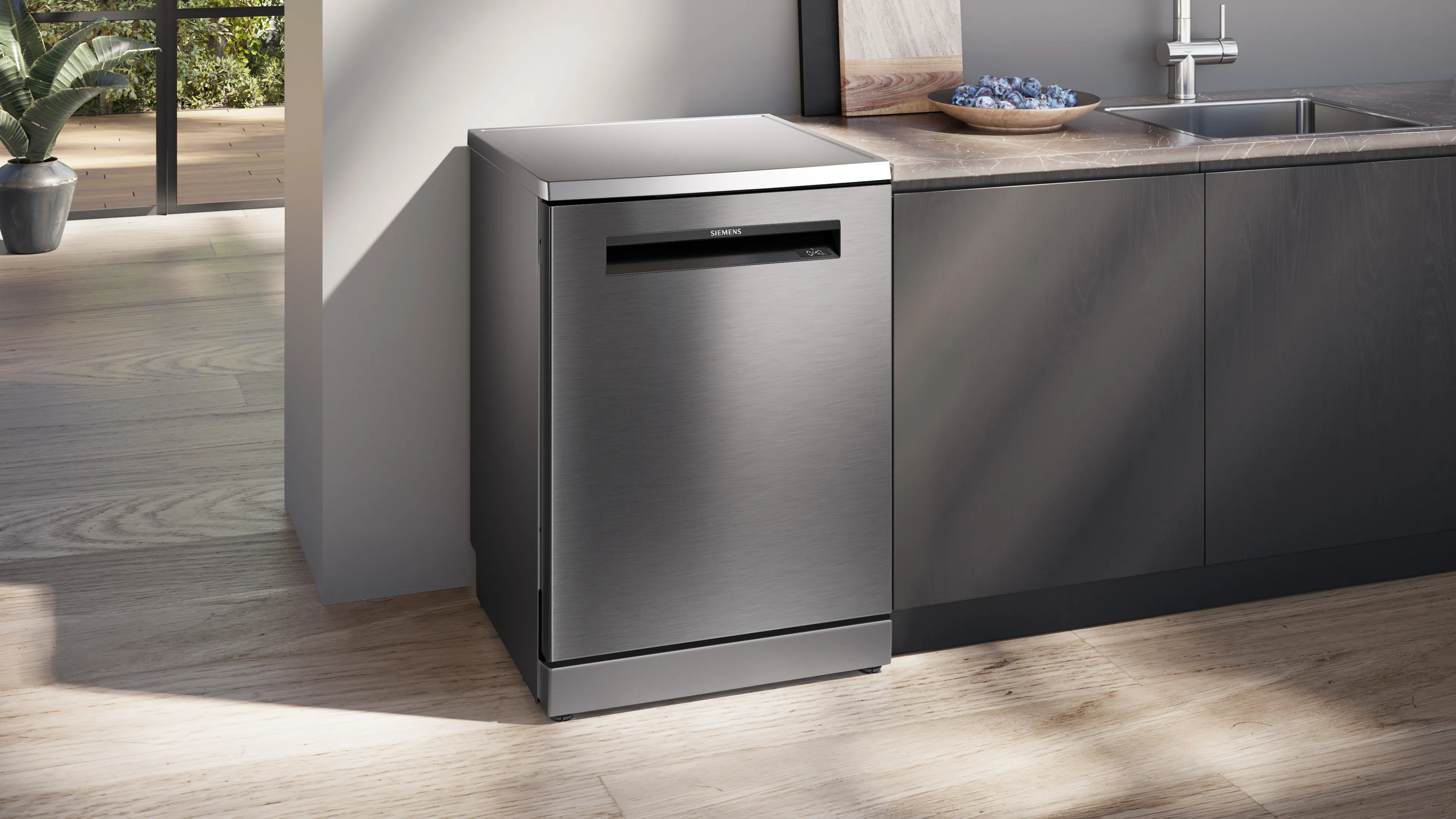 Siemens SN15HI00MI iQ500 free-standing dishwasher 60 cm Brushed steel anti-fingerprint - View 9