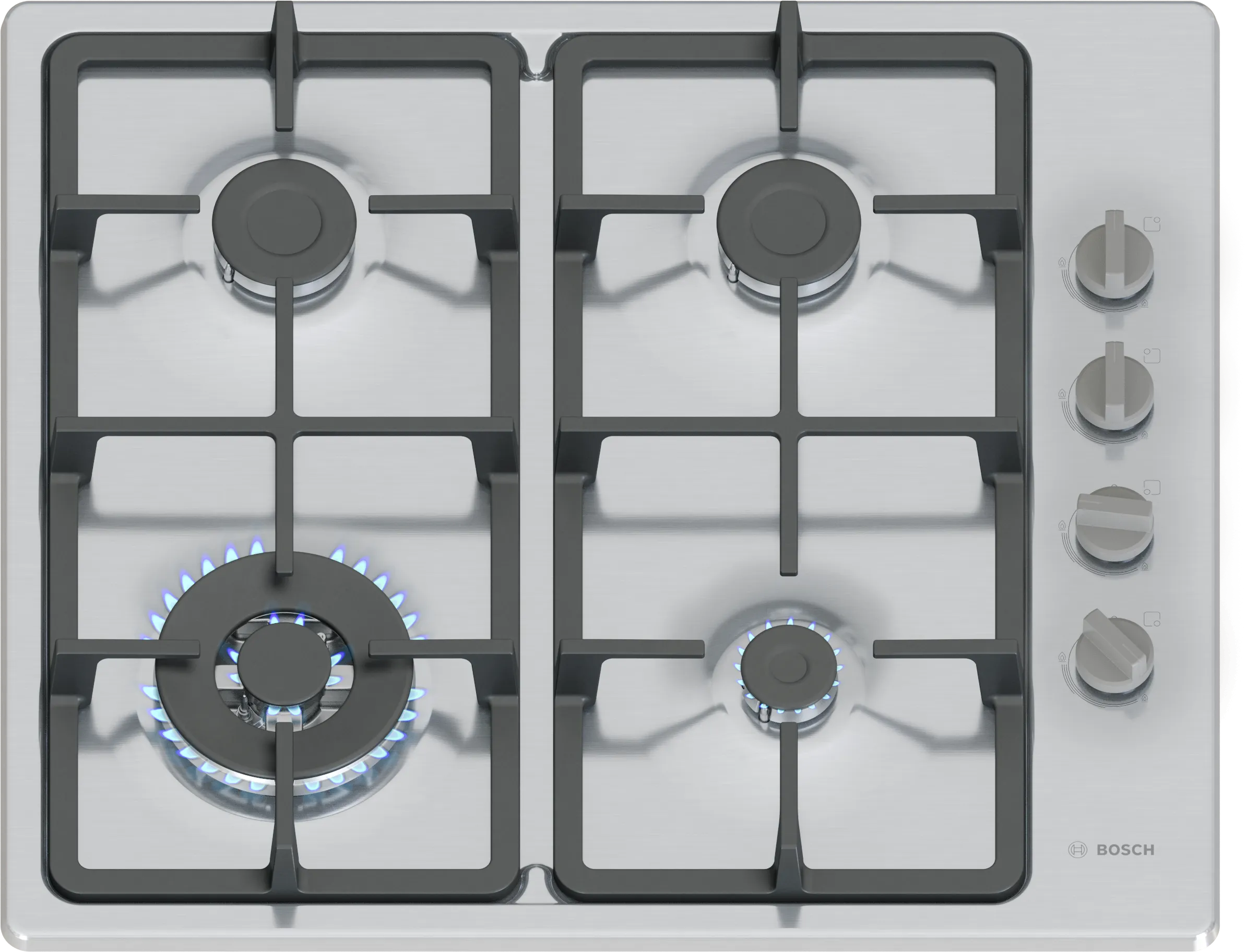 Series 2 Gas cooktop 60 cm Stainless steel 