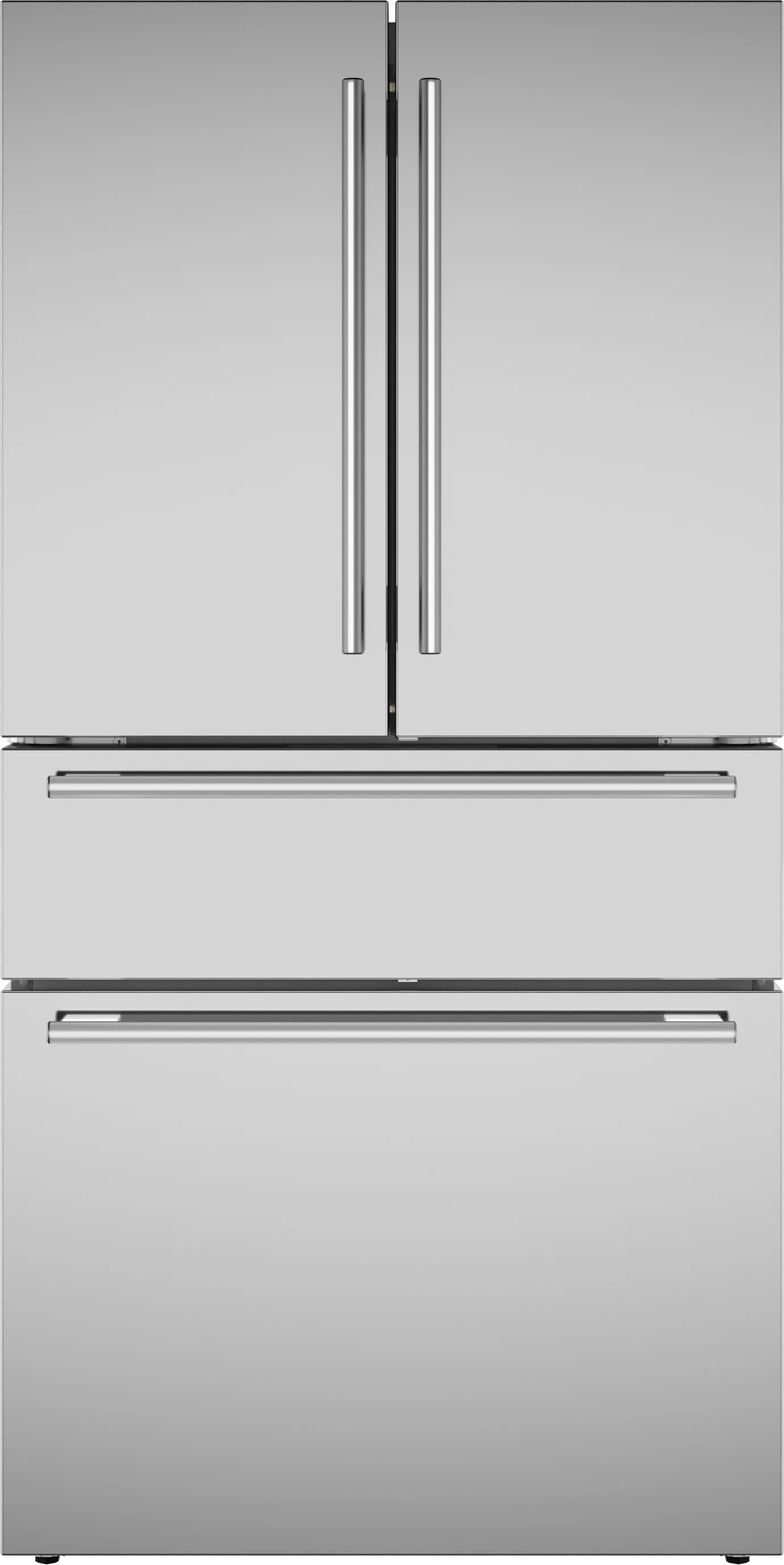 Masterpiece® Freestanding French Door Bottom Mount Refrigerator 36'' Masterpiece® Stainless Steel 