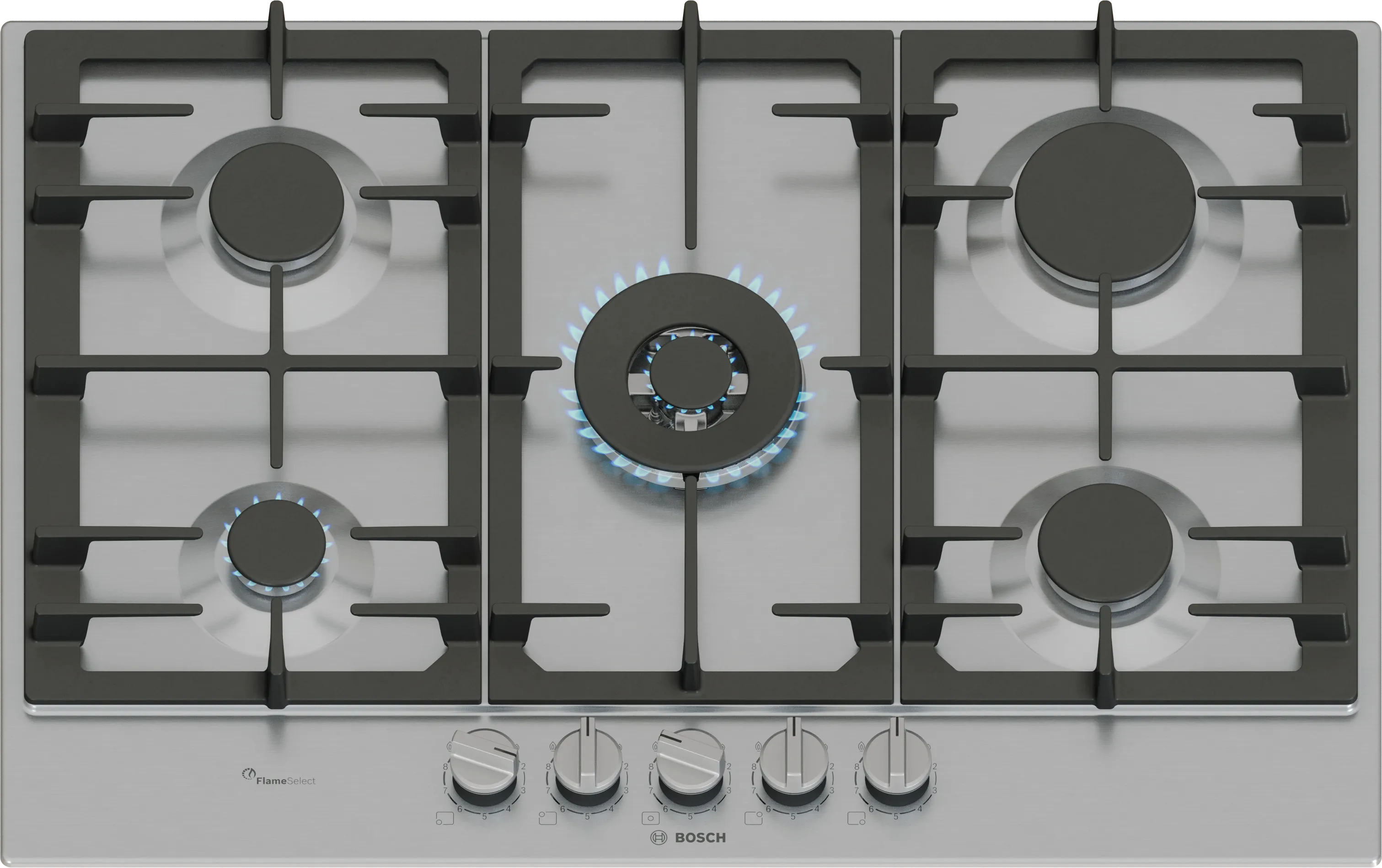 Series 6 Gas Hob 75 cm Stainless steel 