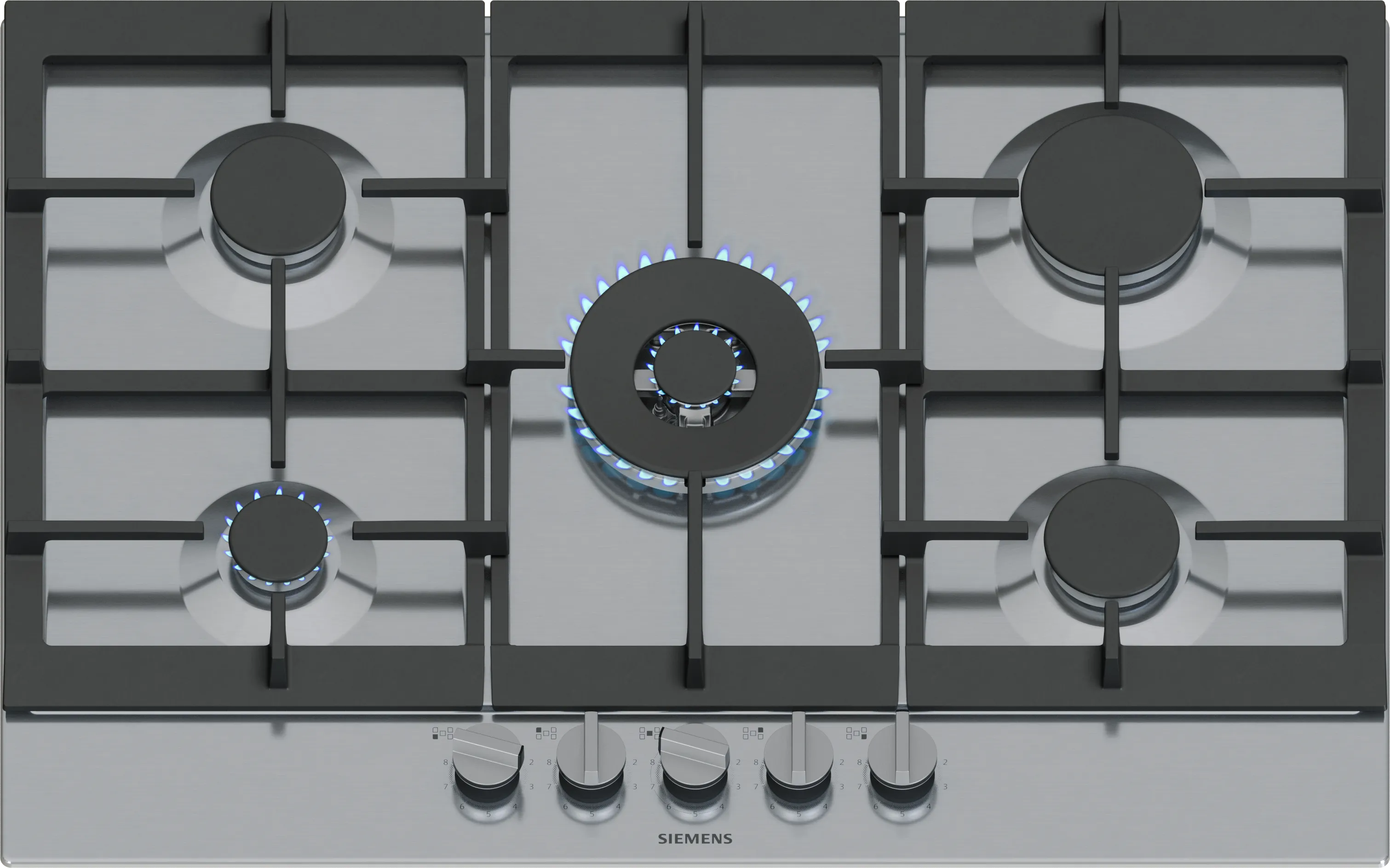 iQ500 gas hob 90 cm Stainless steel